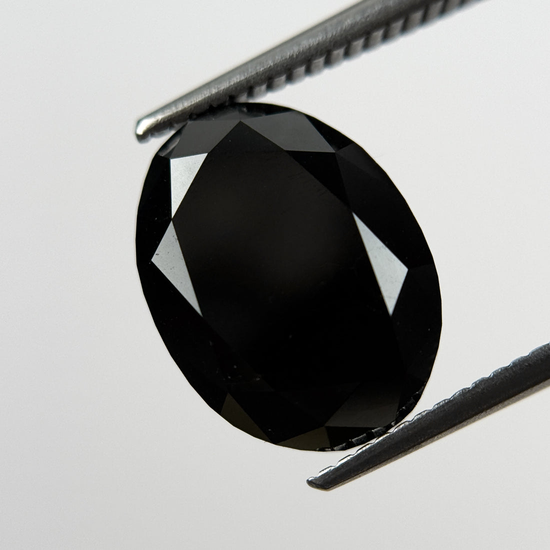 7.19 Ct Oval Rose Cut Black Natural Salt and Pepper Diamond