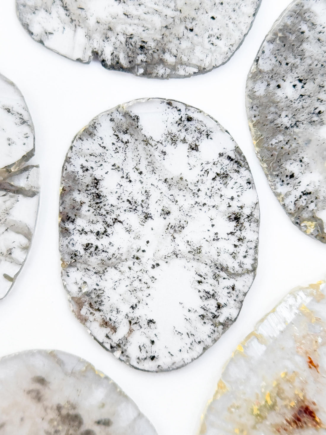 2.59 Ct Slice Rose Cut Grey Natural Salt and Pepper Diamond