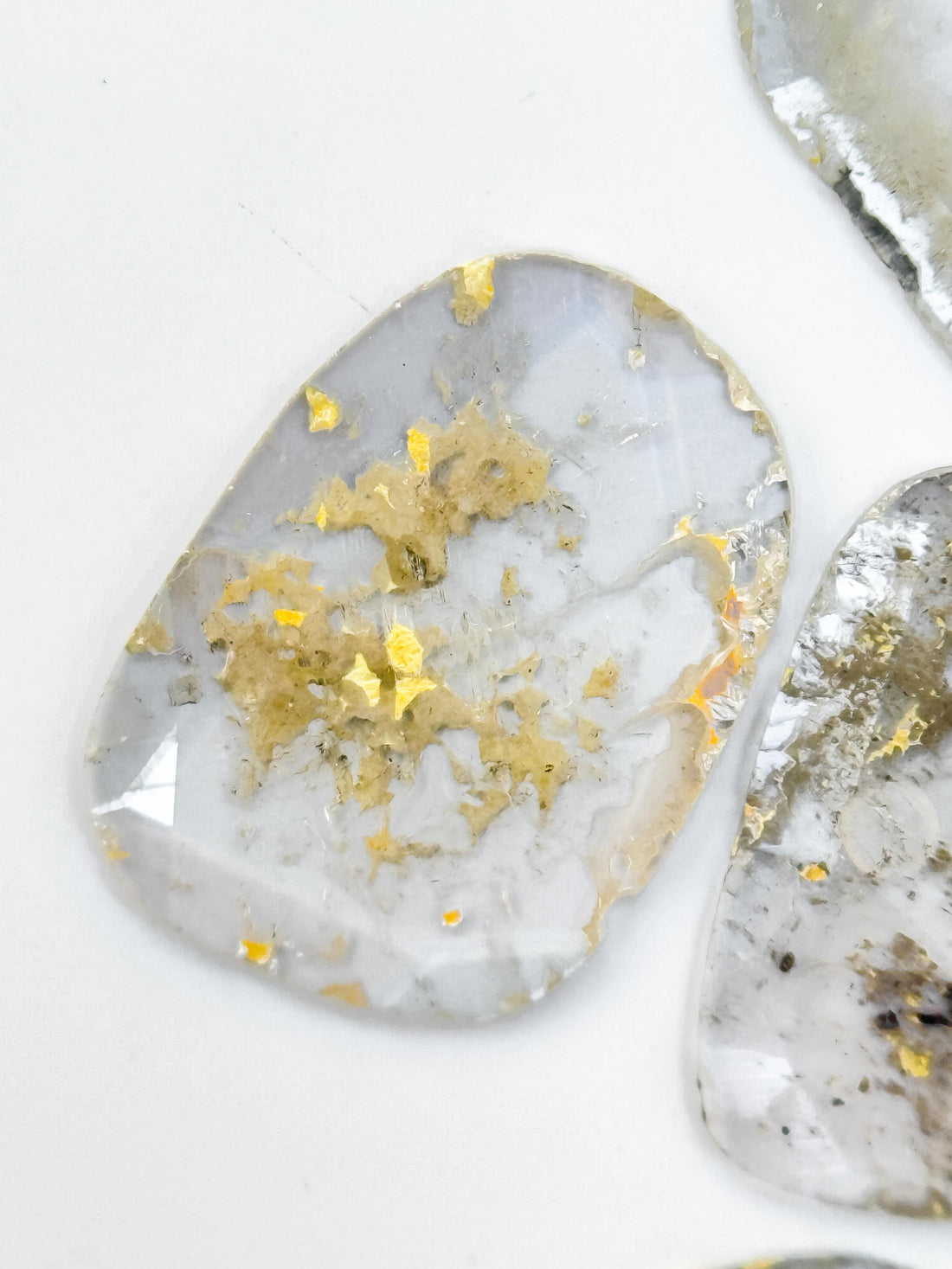 2.81 Ct Slice Rose Cut Grey Natural Salt and Pepper Diamond