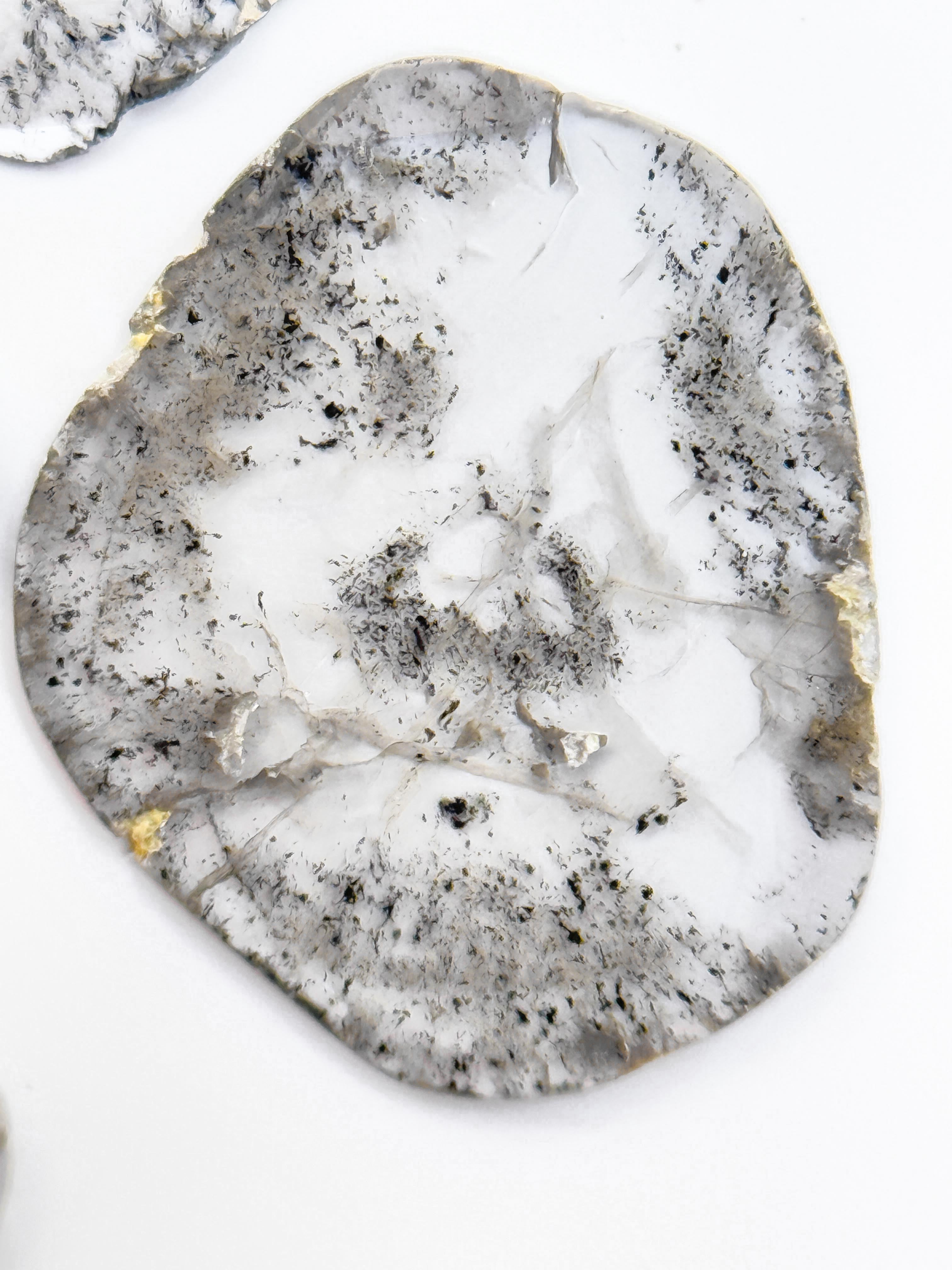 2.54 Ct Slice Rose Cut Grey Natural Salt and Pepper Diamond