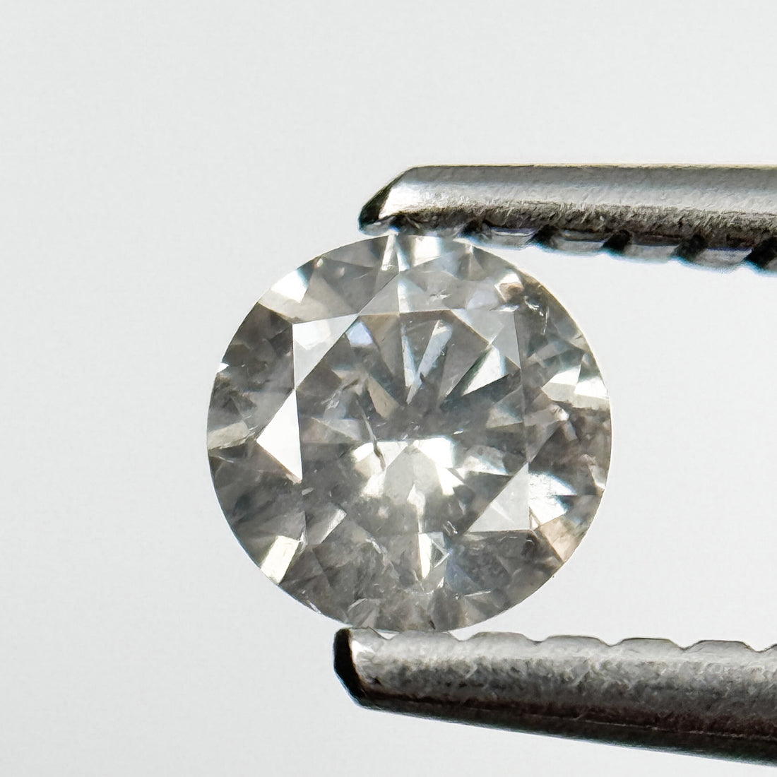 0.32 Ct Round Brilliant Cut Grey Natural Diamond Loose