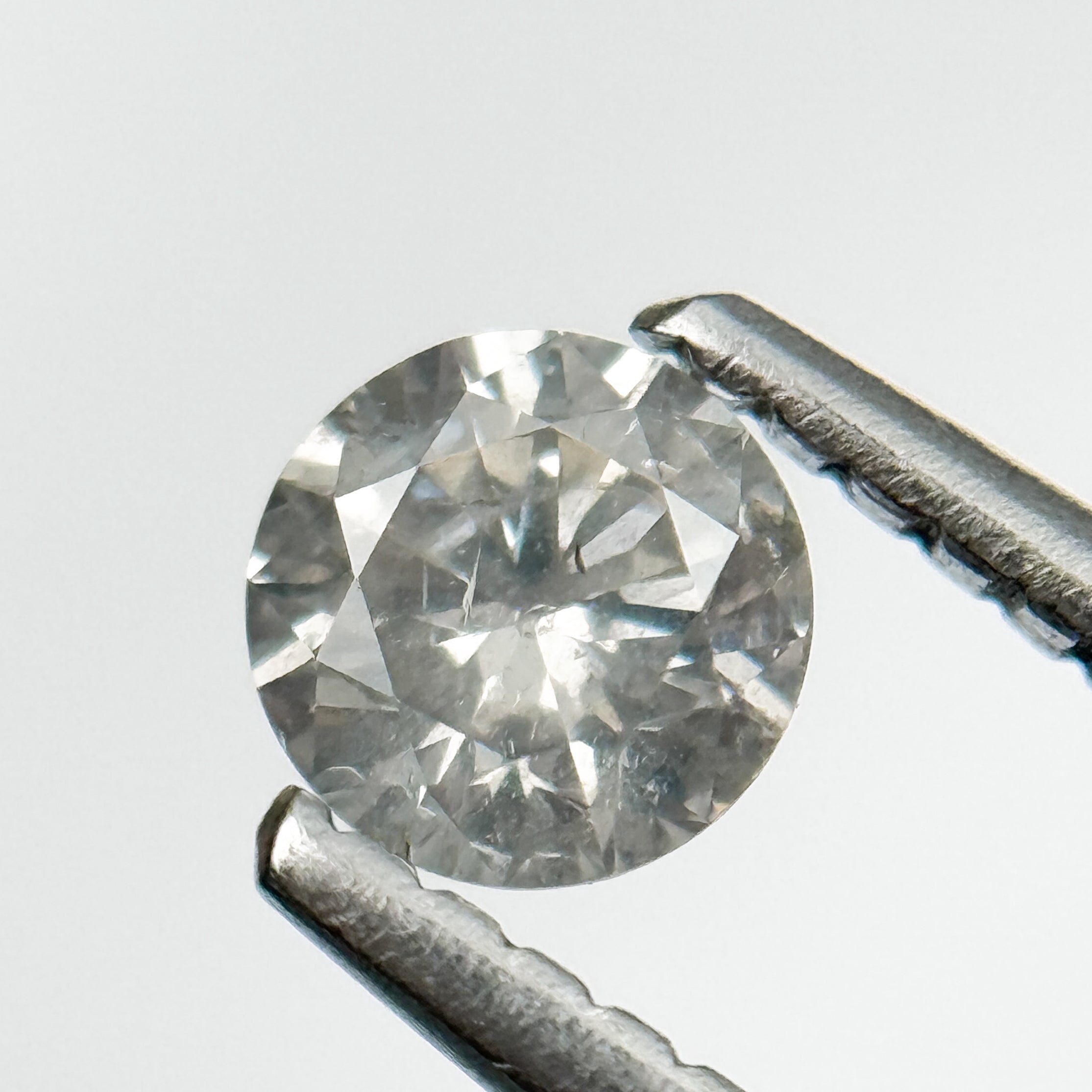 0.32 Ct Round Brilliant Cut Grey Natural Diamond Loose