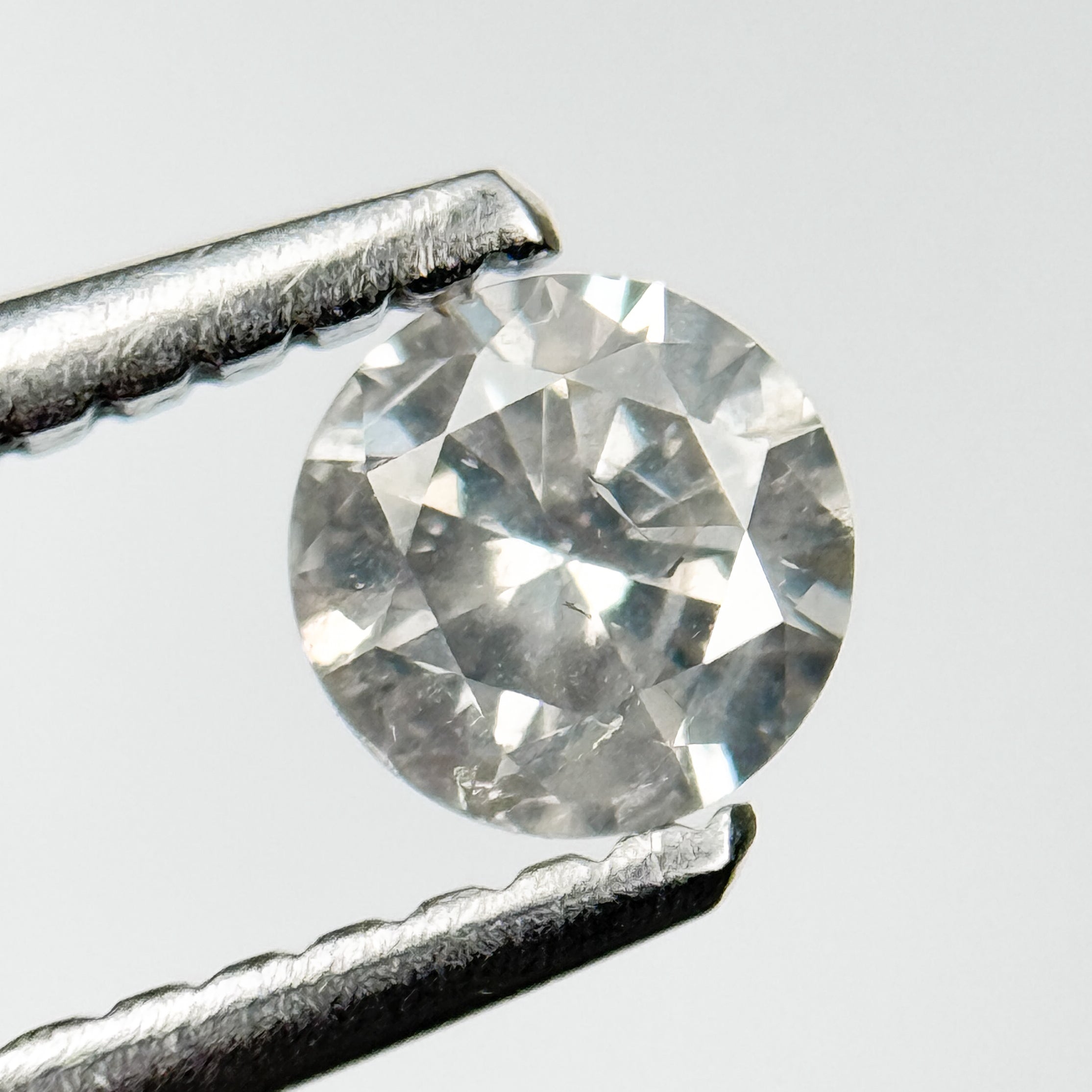 0.32 Ct Round Brilliant Cut Grey Natural Diamond Loose