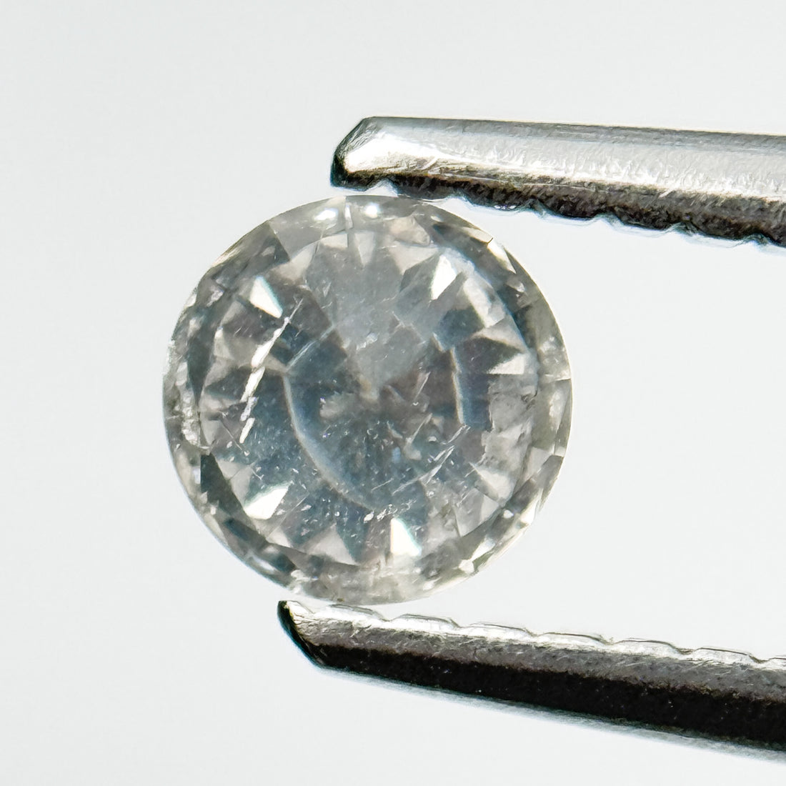0.32 Ct Round Brilliant Cut Grey Natural Salt and Pepper Diamond