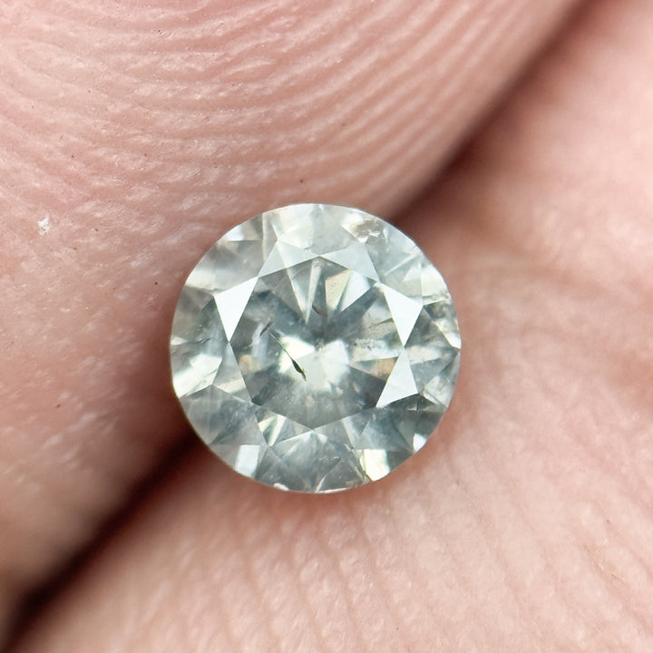 0.32 Ct Round Brilliant Cut Grey Natural Diamond Loose
