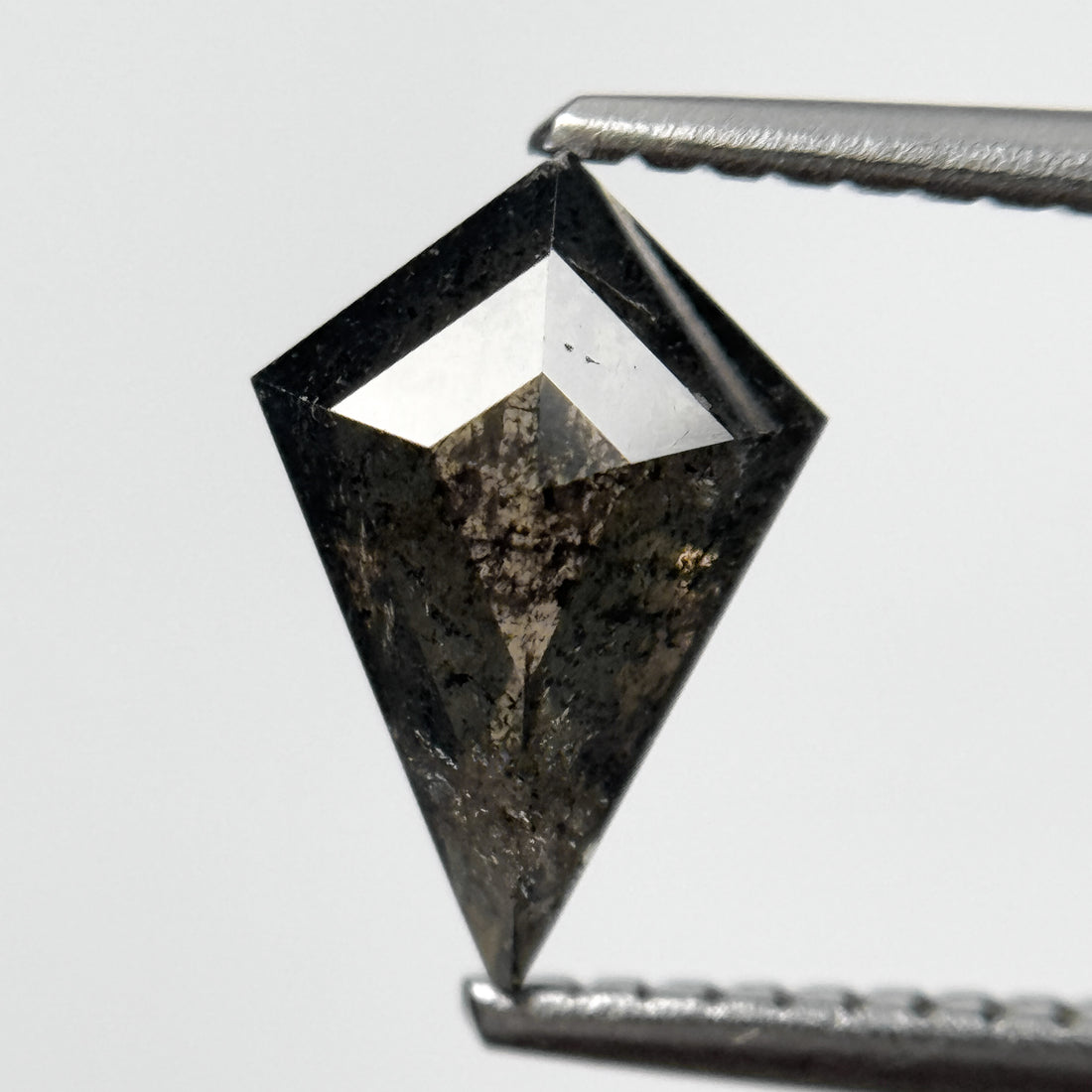 1.15 Ct Kite Brilliant Cut Grey Natural Salt and Pepper Diamond