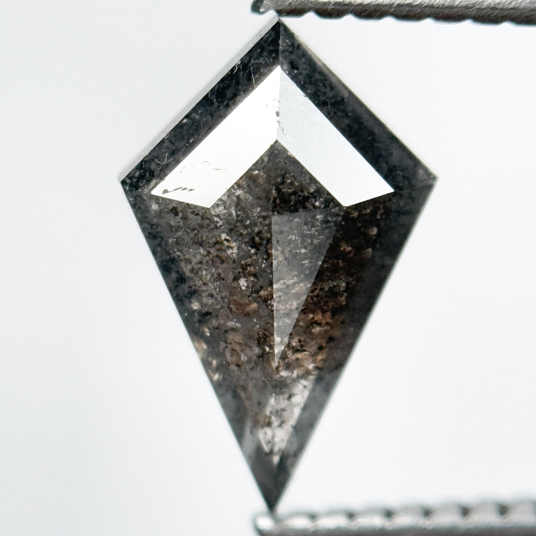 1.32 Ct Kite Brilliant Cut Grey Natural Salt and Pepper Diamond