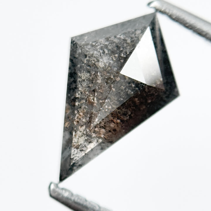 1.32 Ct Kite Brilliant Cut Grey Natural Salt and Pepper Diamond