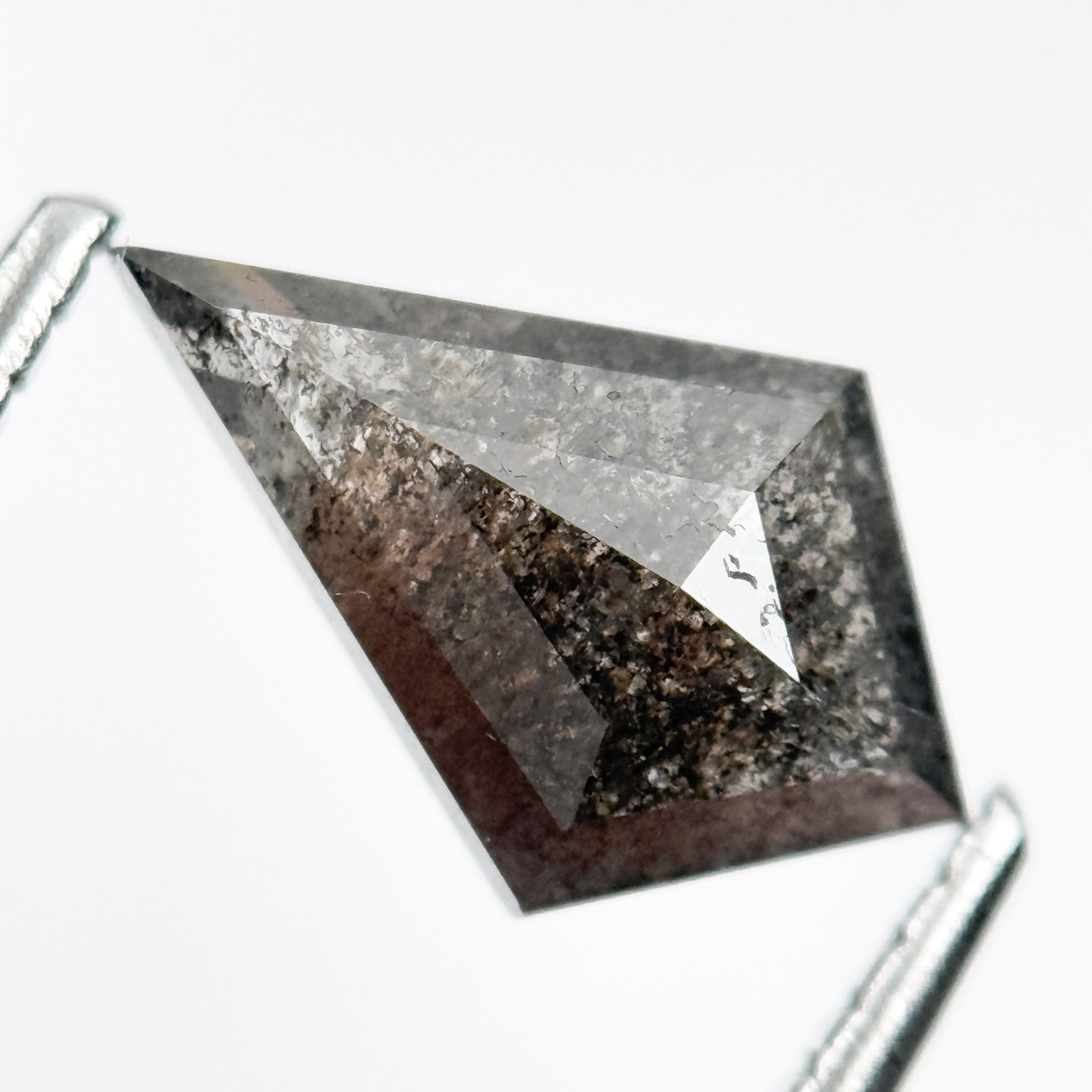 1.32 Ct Kite Brilliant Cut Grey Natural Salt and Pepper Diamond