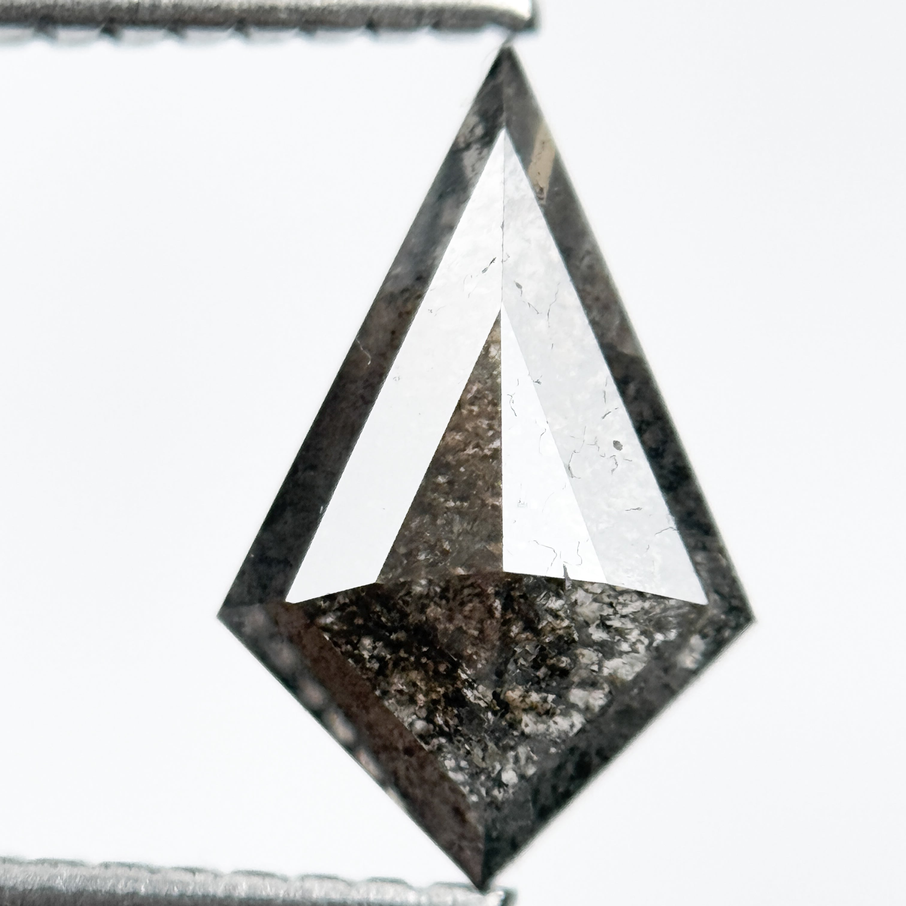 1.32 Ct Kite Brilliant Cut Grey Natural Salt and Pepper Diamond