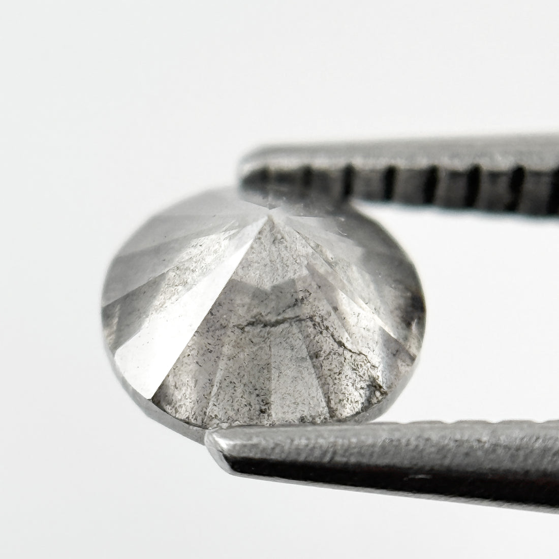 1.08 Ct Round Brilliant Cut Grey Natural Galaxy Diamond