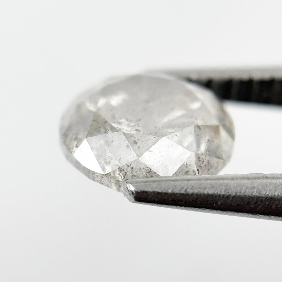 1.37 Ct Round Brilliant Cut Grey Natural Salt and Pepper Diamond