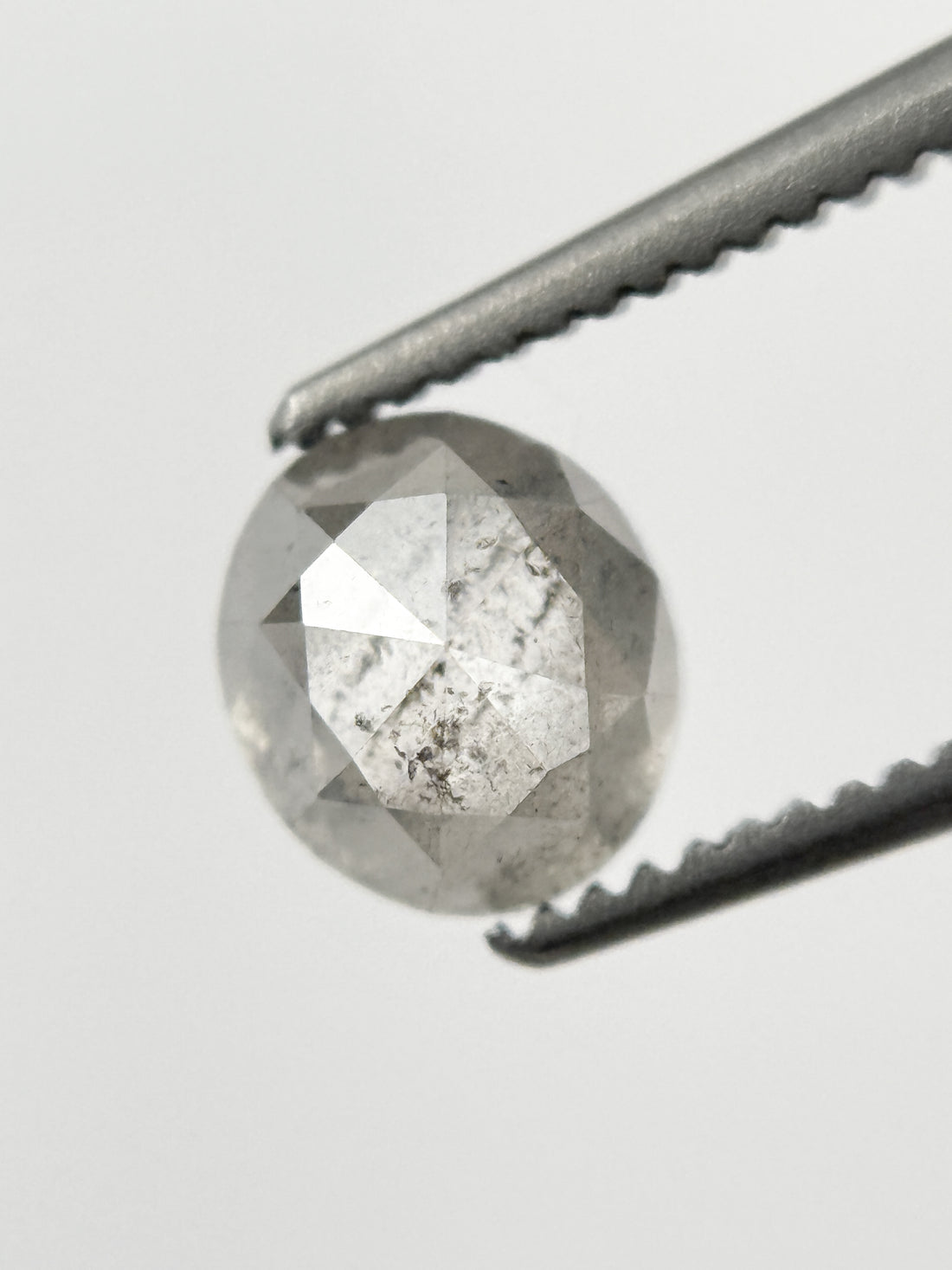 1.30 Ct Oval Rose Cut Milky White Natural Galaxy Diamond