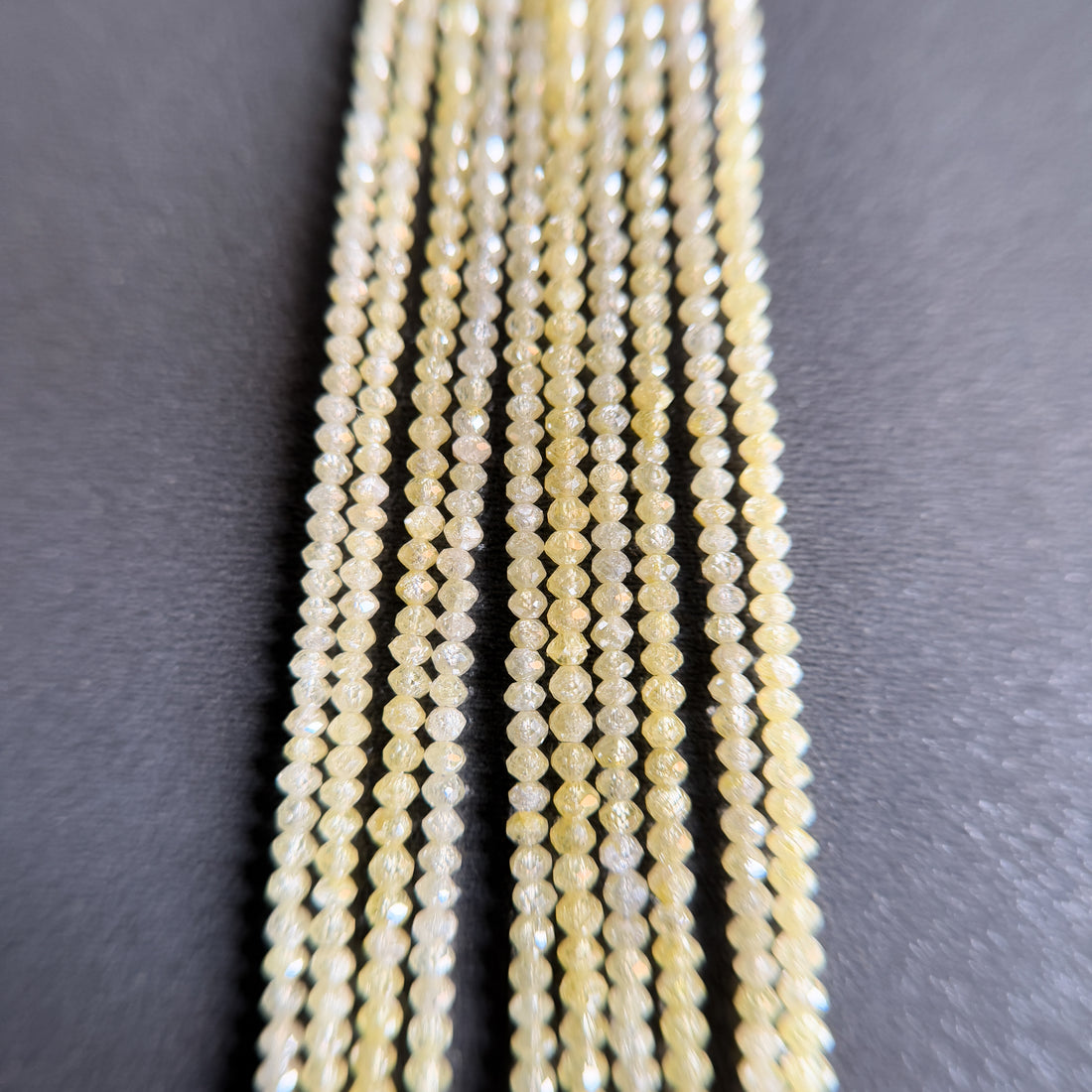 2 to 2.5 MM Round Beads Rose Cut White Natural Fancy Diamond