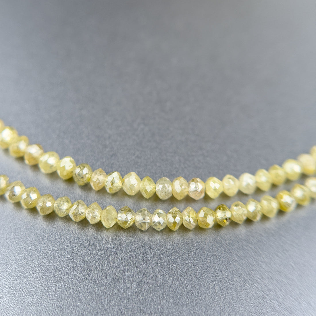 2.5 MM Round Beads Rose Cut Light Yellow Natural Polished Diamond
