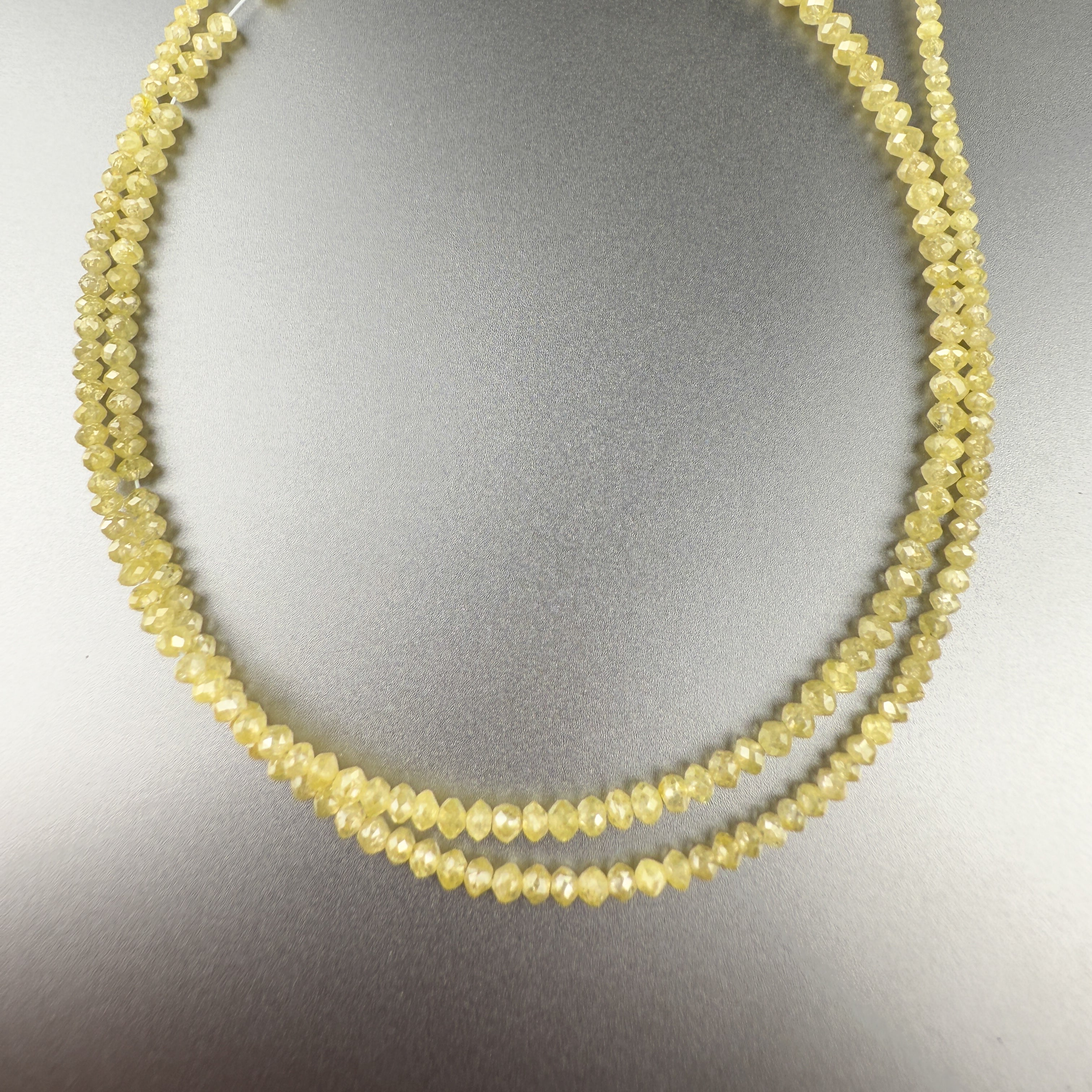 2.5 MM Round Beads Rose Cut Light Yellow Natural Polished Diamond
