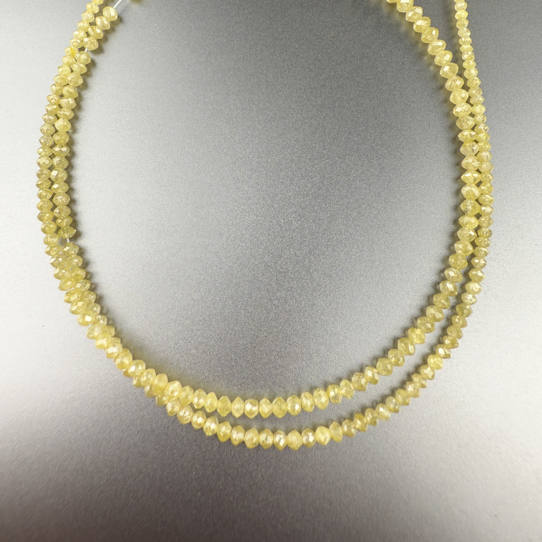 2.5 MM Round Beads Rose Cut Light Yellow Natural Polished Diamond