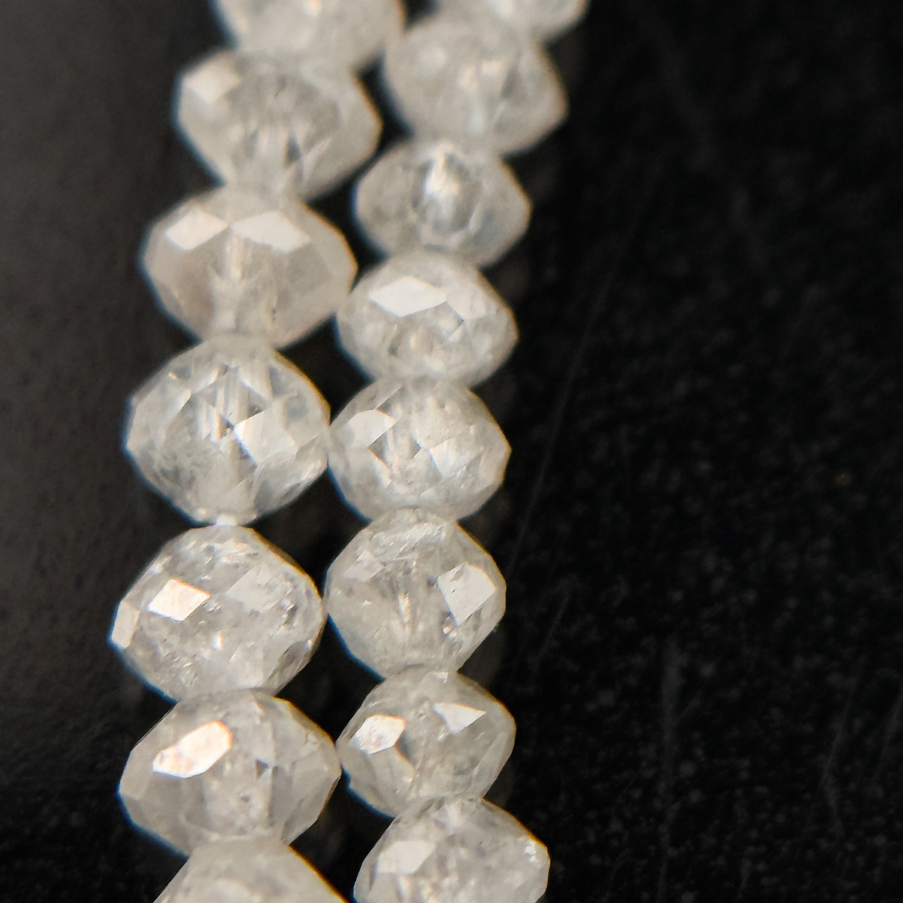 2 to 2.5 MM Round Beads Rose Cut Light White Natural Polished Diamond