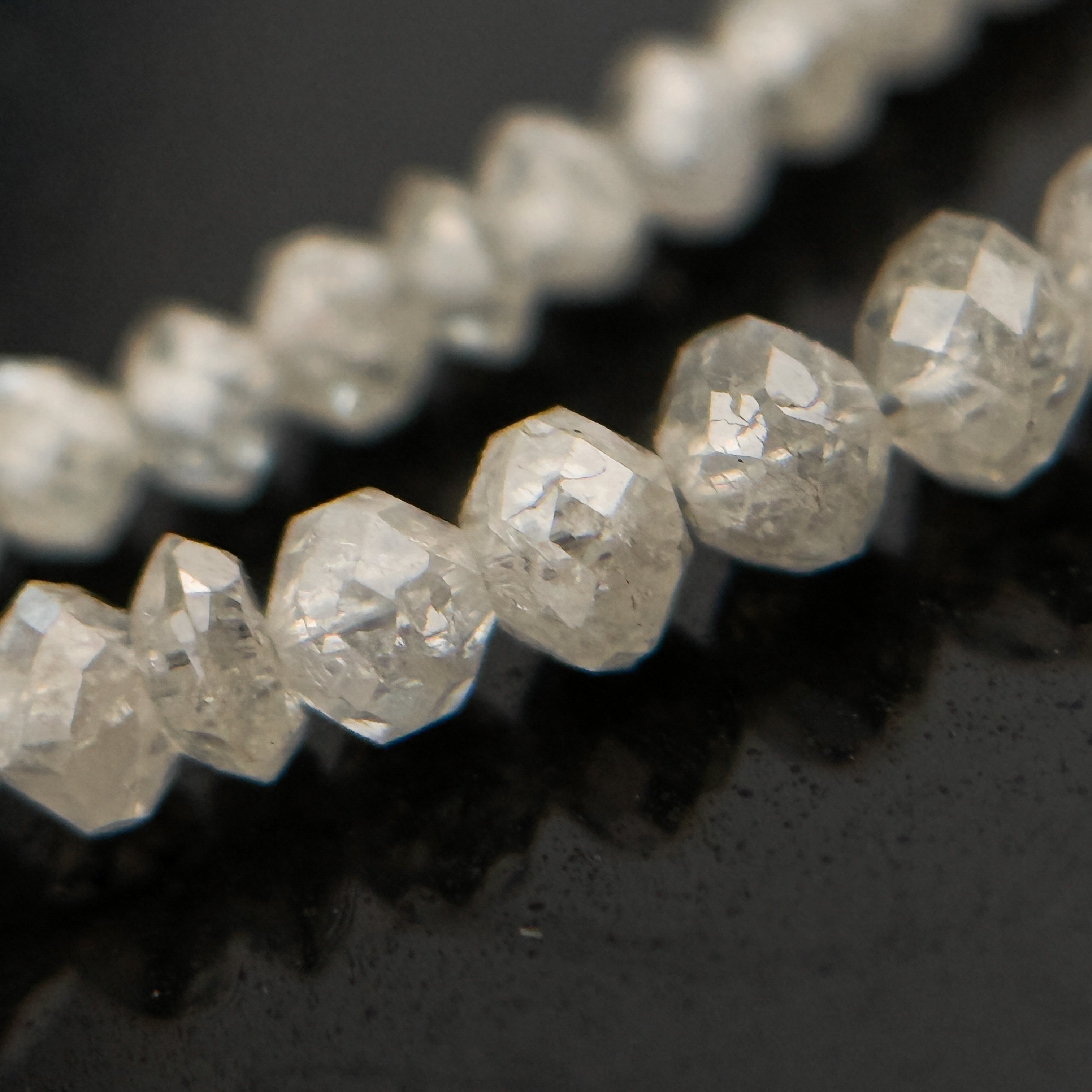 2 to 2.5 MM Round Beads Rose Cut Light White Natural Polished Diamond