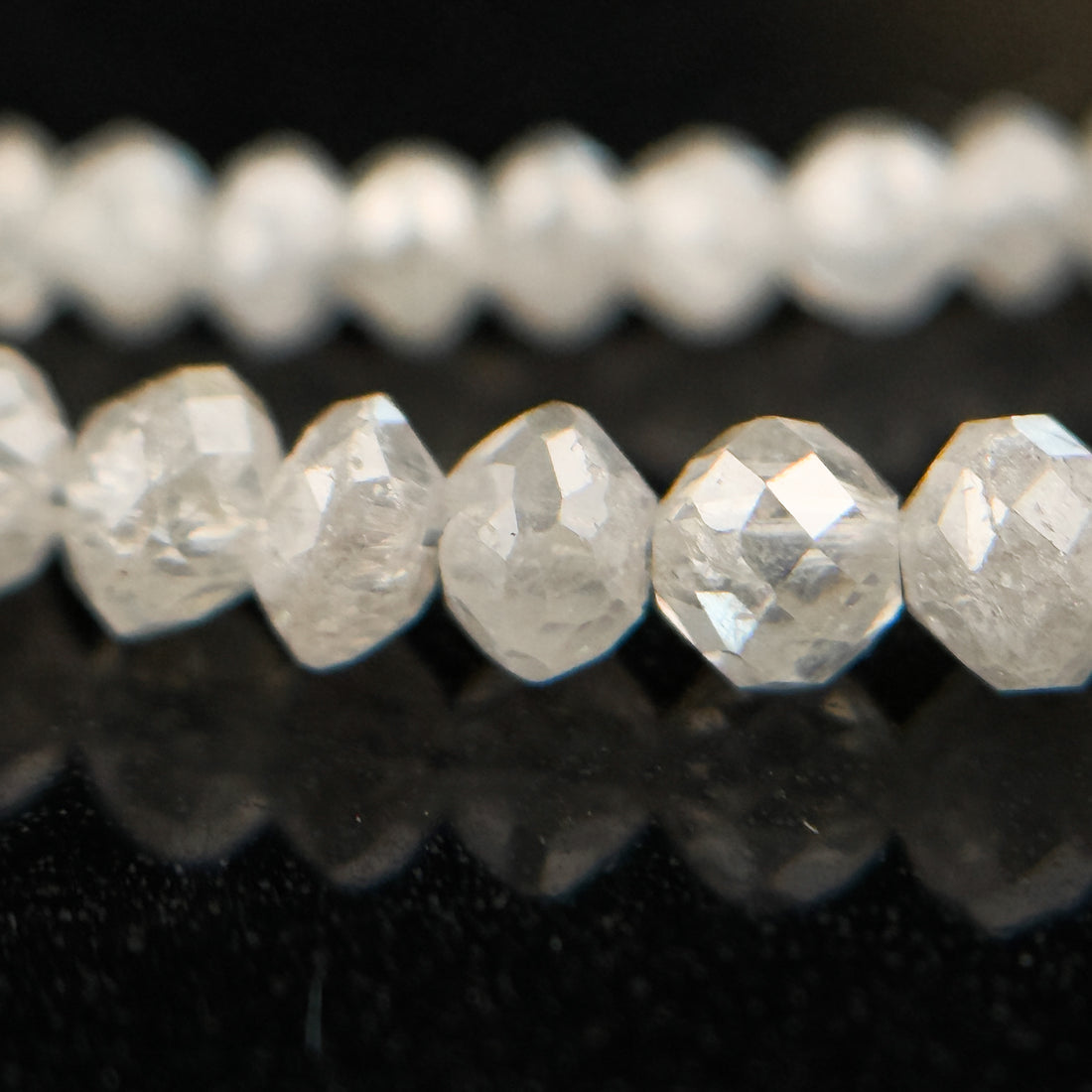 2 to 2.5 MM Round Beads Rose Cut Light White Natural Polished Diamond