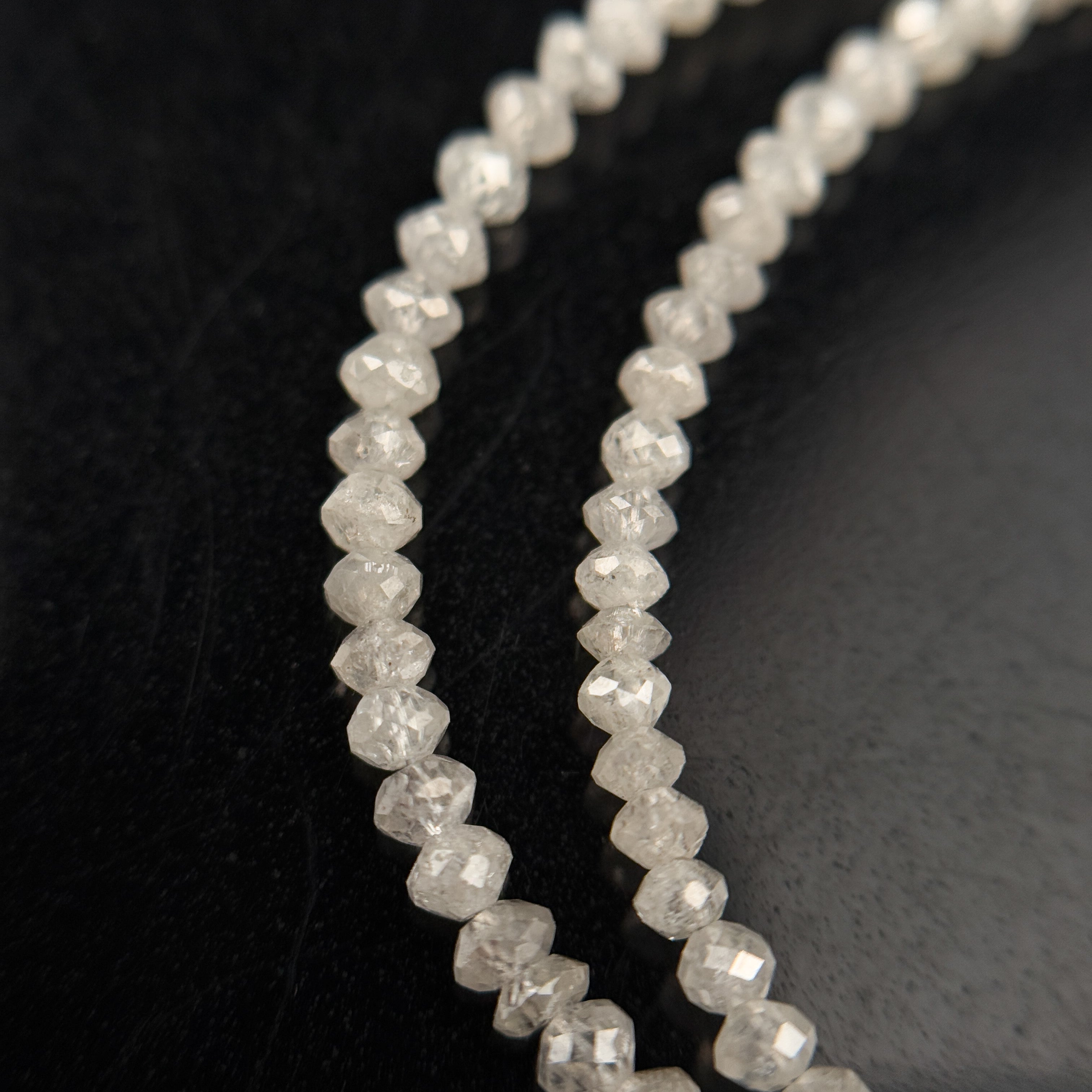 2 to 2.5 MM Round Beads Rose Cut Light White Natural Polished Diamond