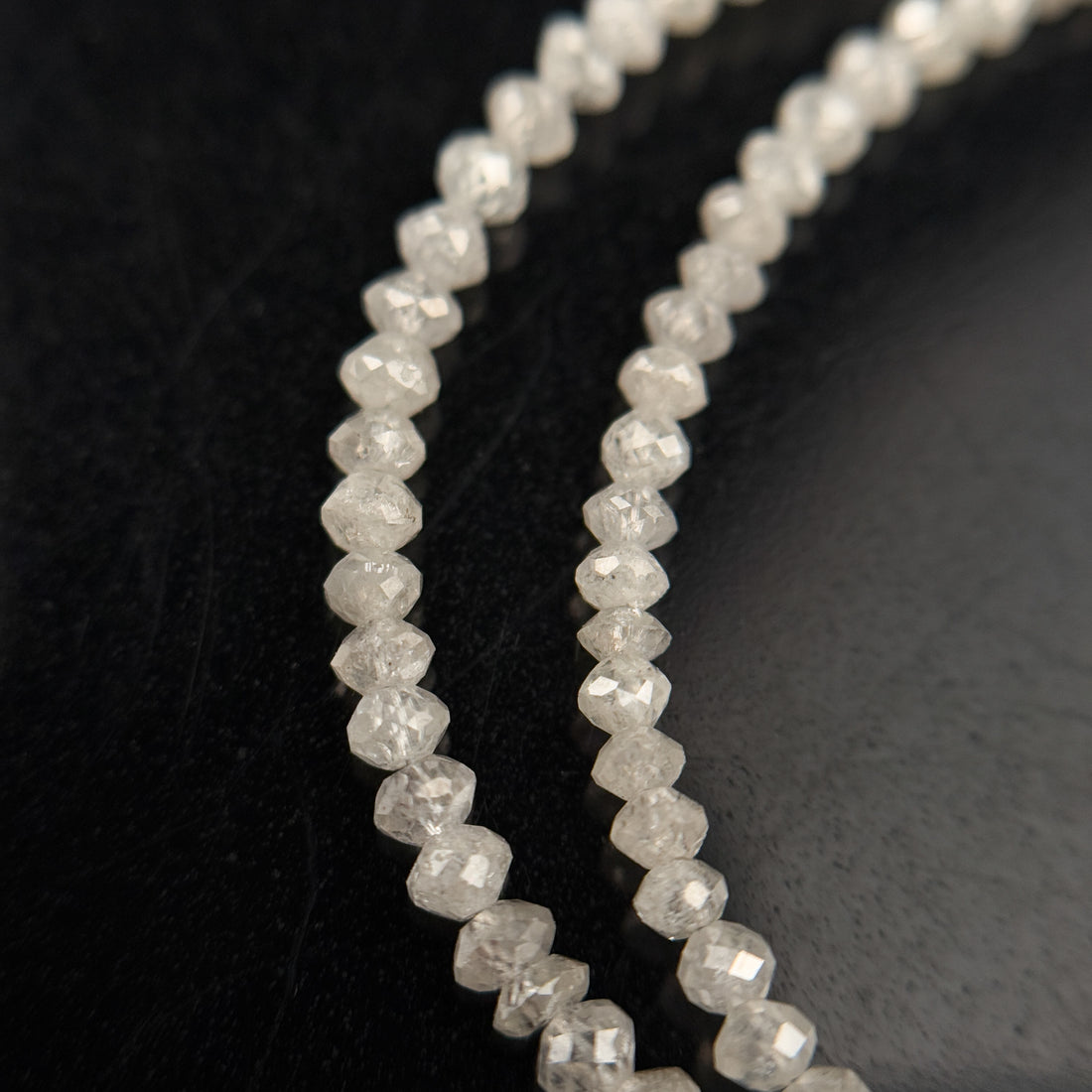2 to 2.5 MM Round Beads Rose Cut Light White Natural Polished Diamond