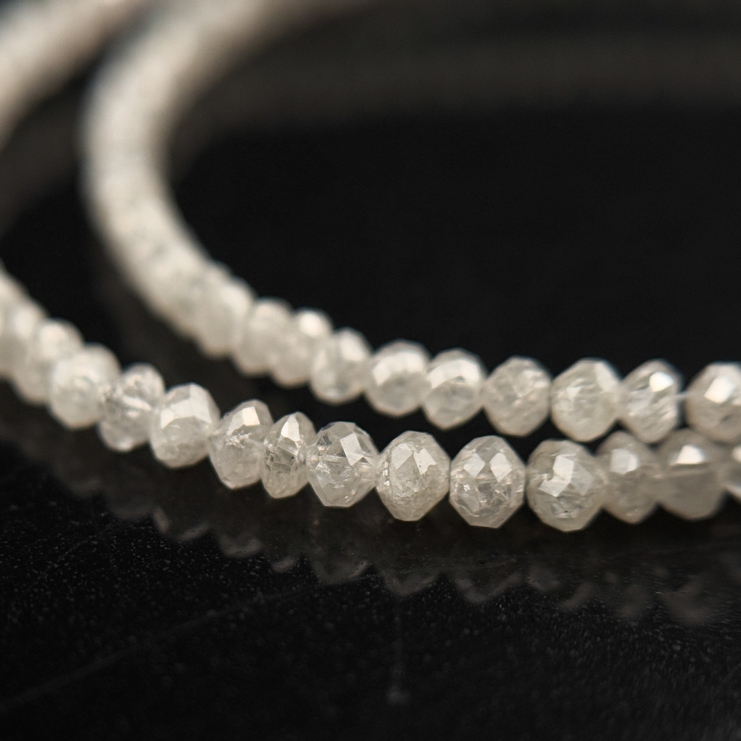 2 to 2.5 MM Round Beads Rose Cut Light White Natural Polished Diamond