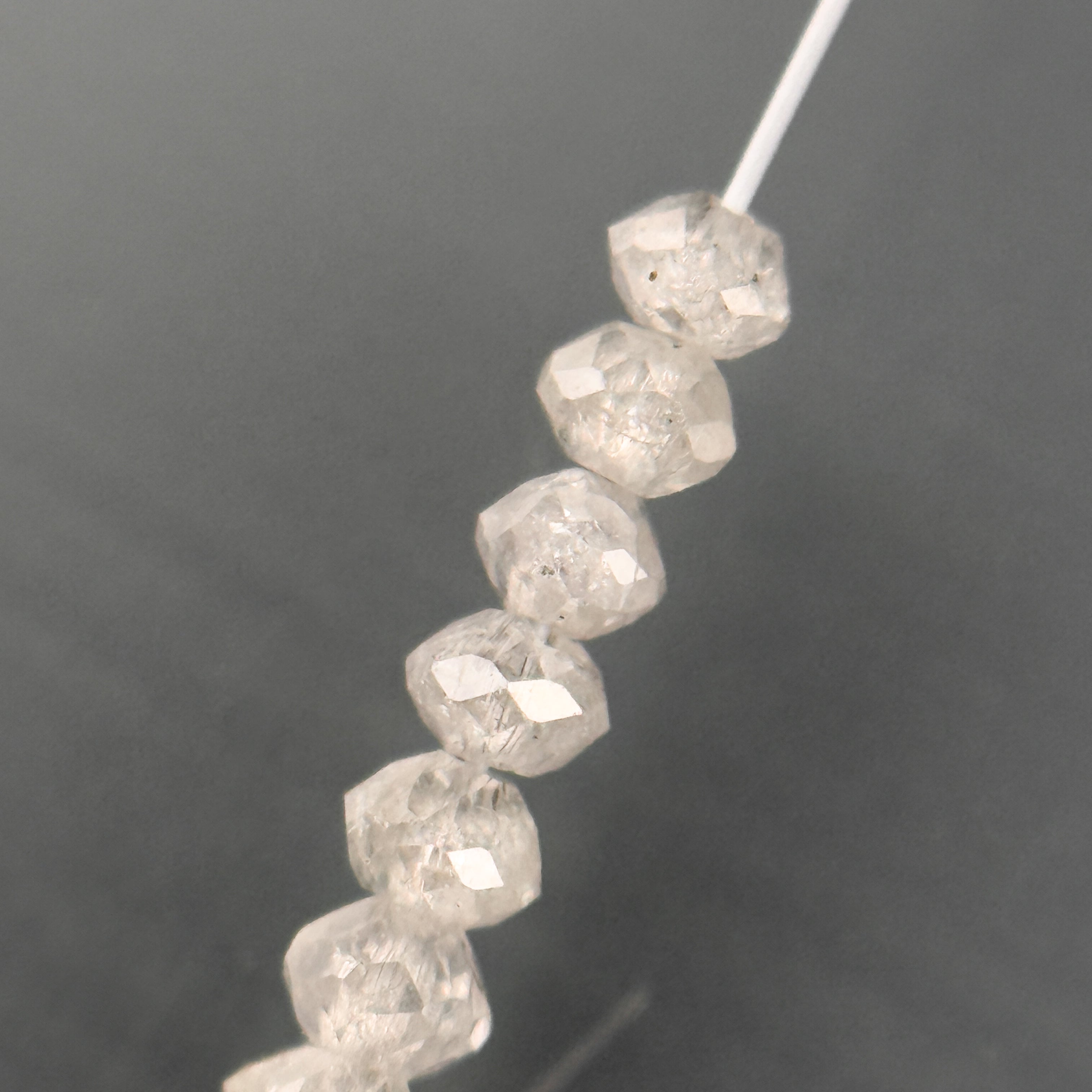 2 to 2.5 MM Round Beads Rose Cut White Natural Polished Diamond