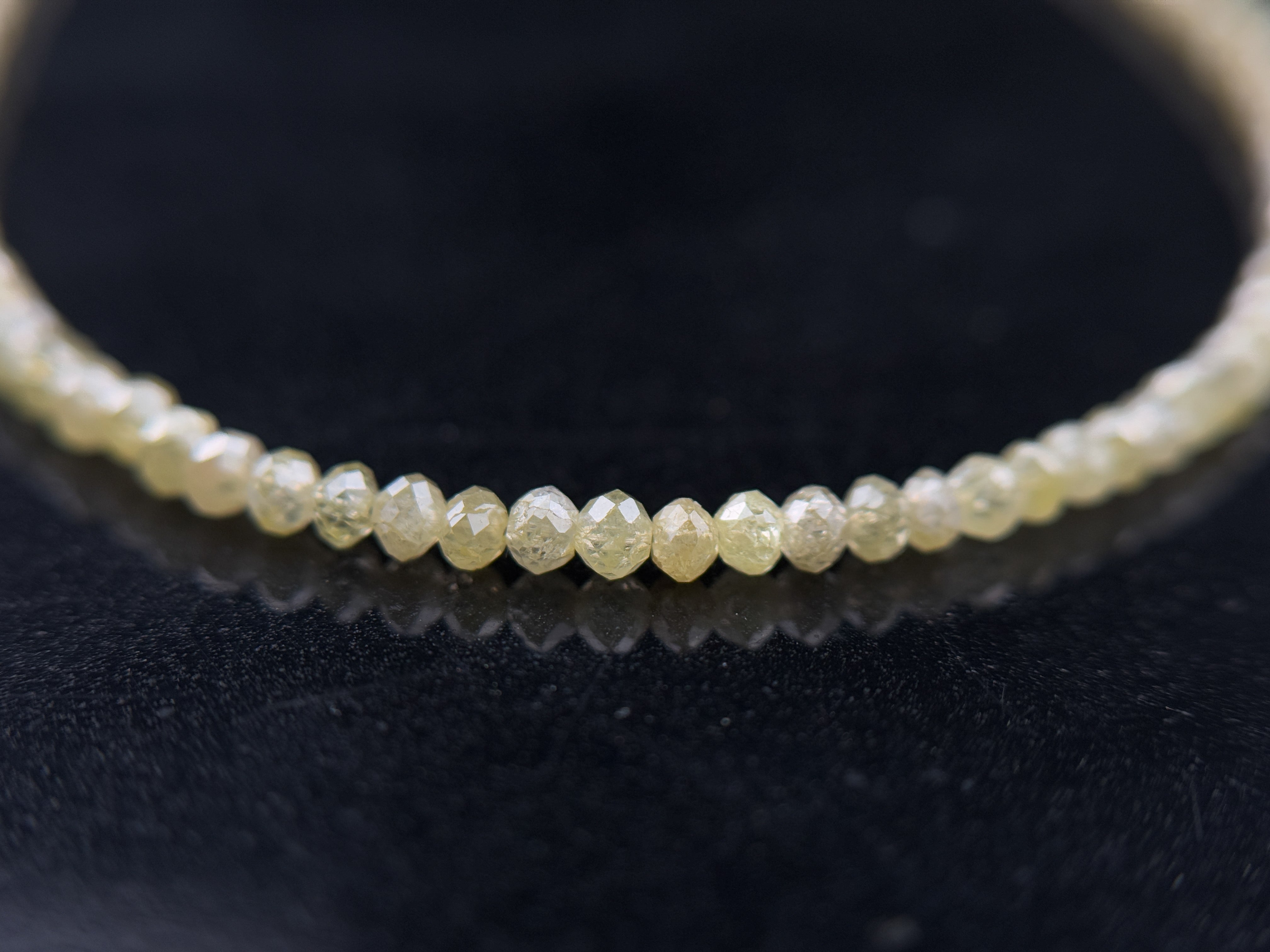2.5 MM Round Beads Rose Cut Light Yellow Natural Polished Diamond