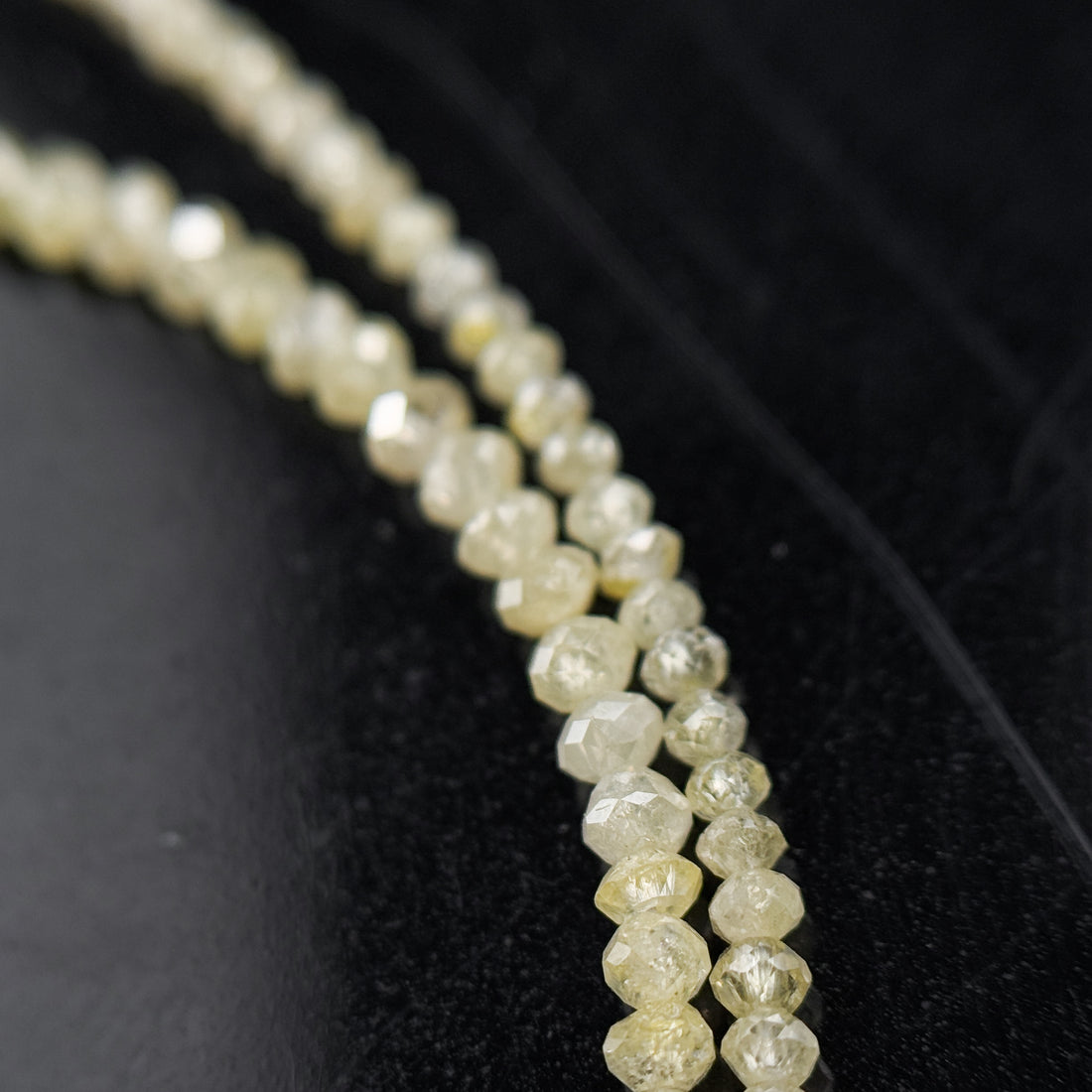 2.5 MM Round Beads Rose Cut Light Yellow Natural Polished Diamond