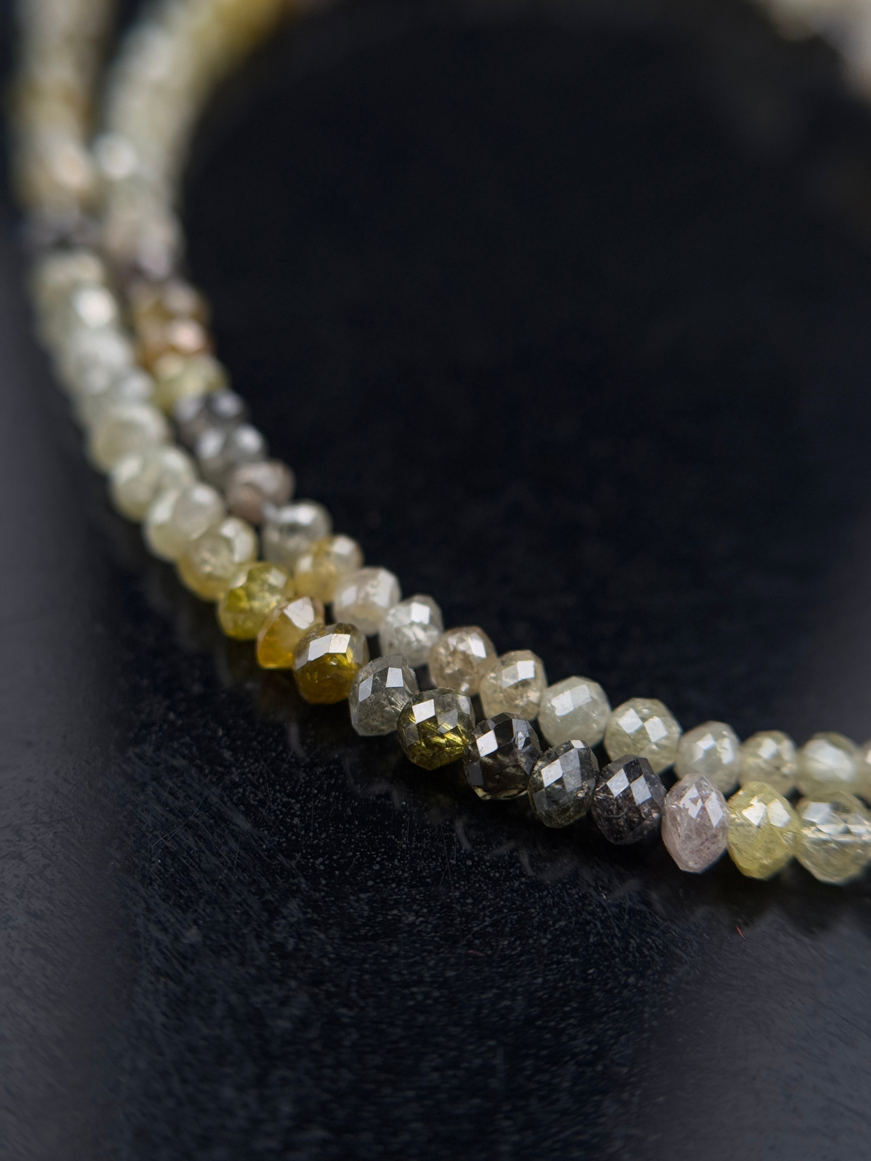 2.5 MM Round Beads Rose Cut Mix Natural Polished Diamond