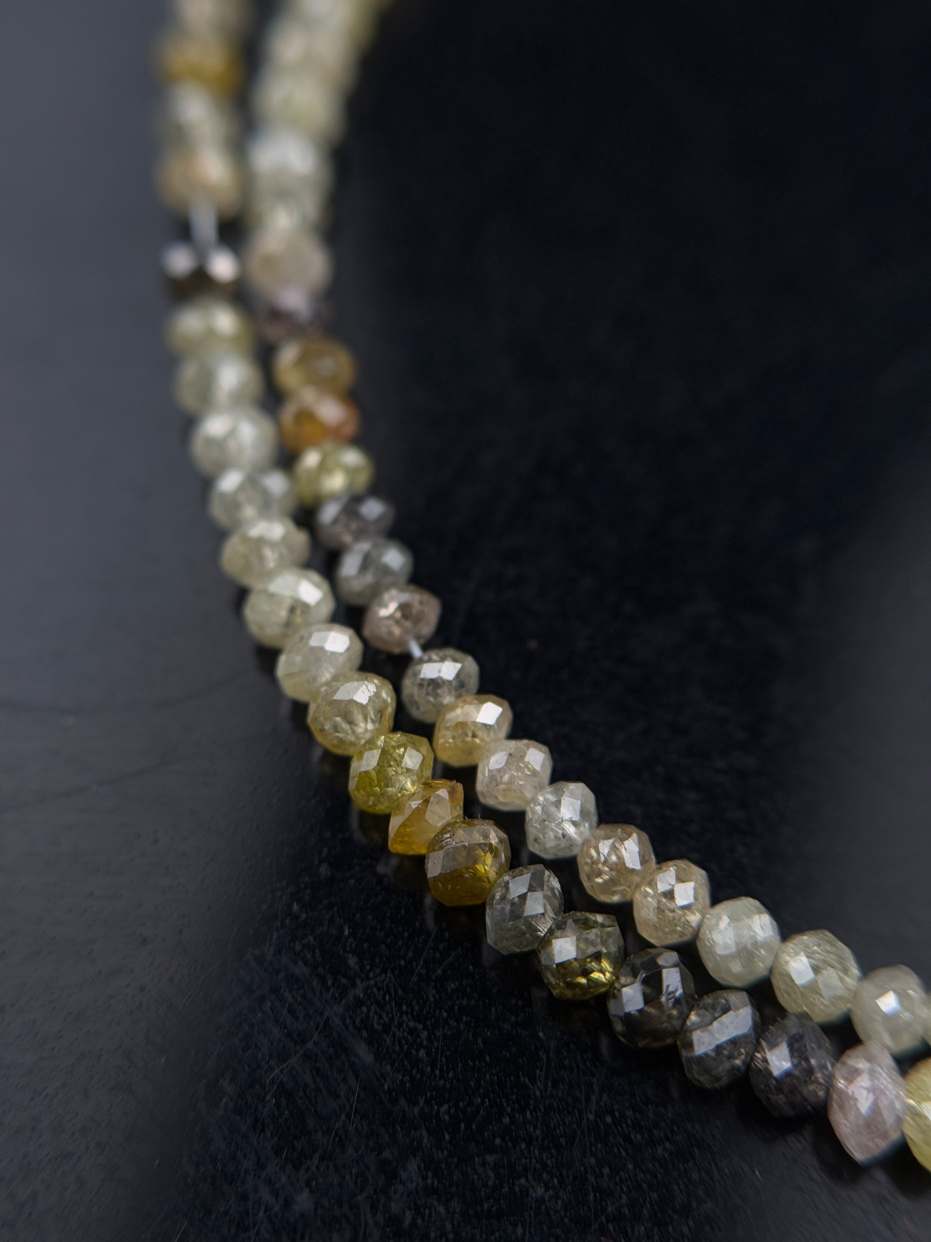 2.5 MM Round Beads Rose Cut Mix Natural Polished Diamond