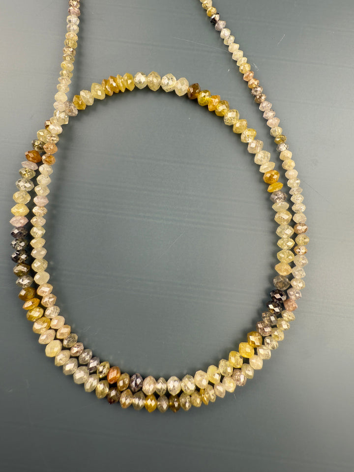 2.5 MM Round Beads Rose Cut Mix Natural Polished Diamond