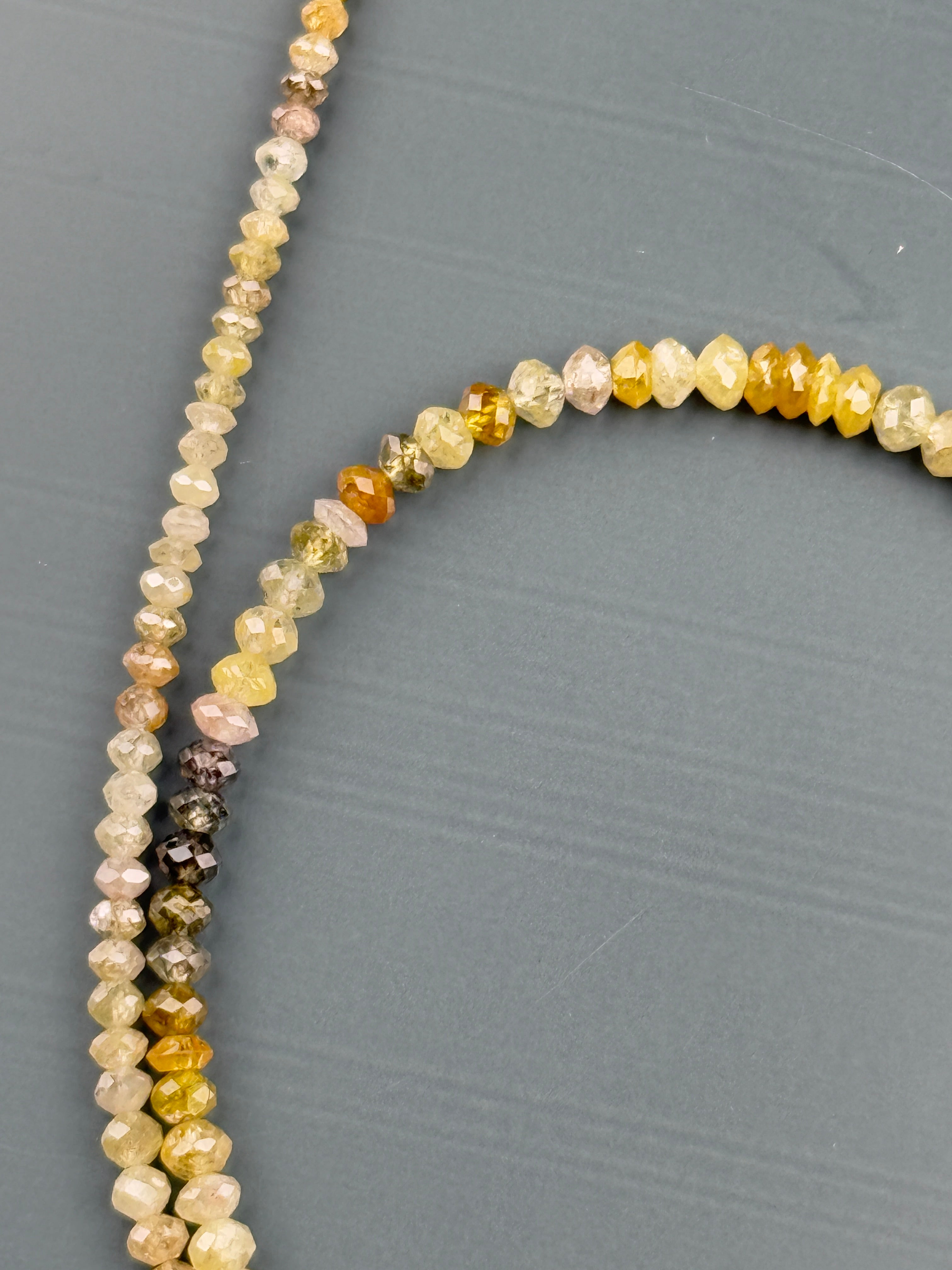 3 MM Round Beads Rose Cut Mix Natural Polished Diamond
