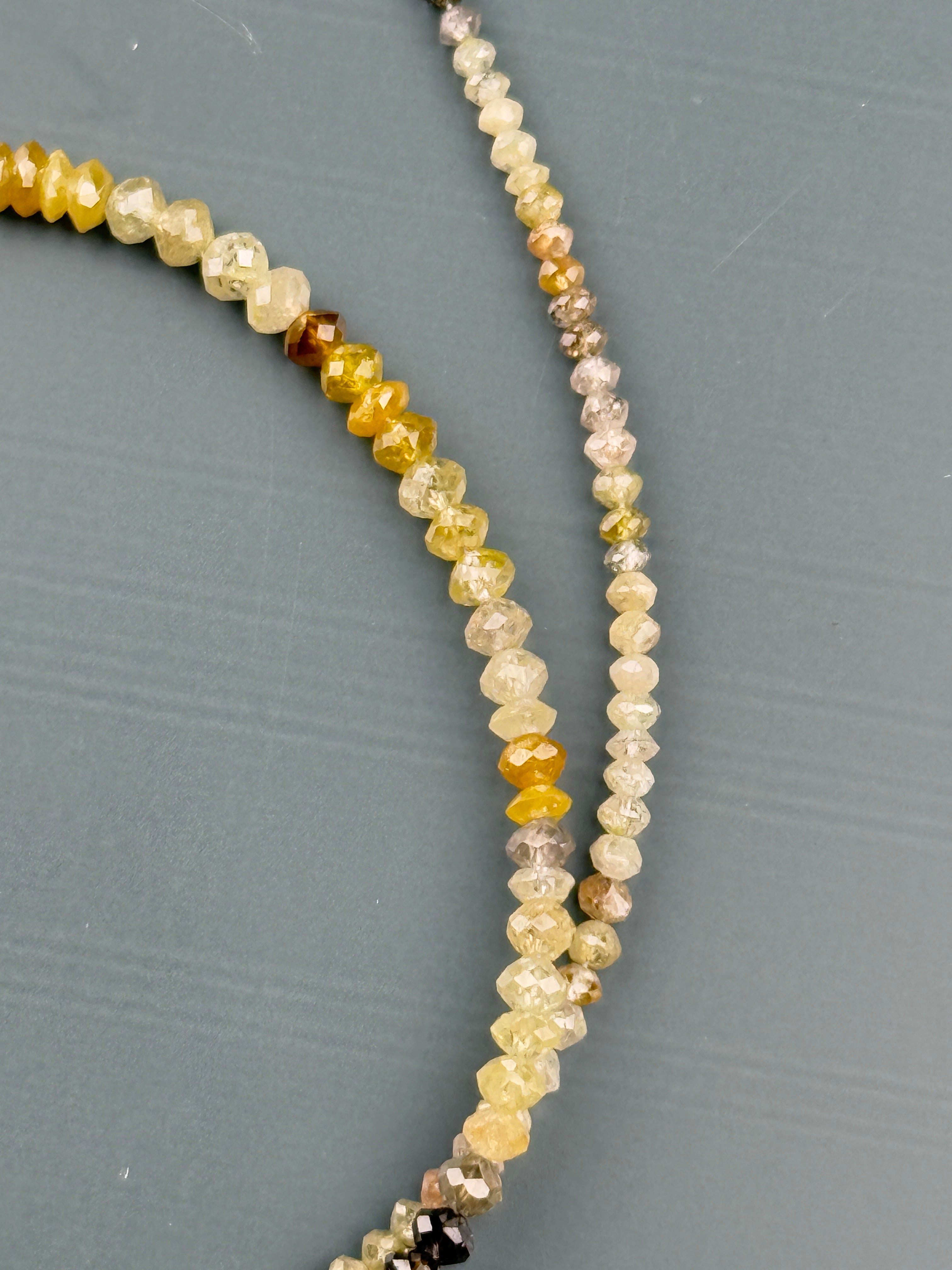 3 MM Round Beads Rose Cut Mix Natural Polished Diamond