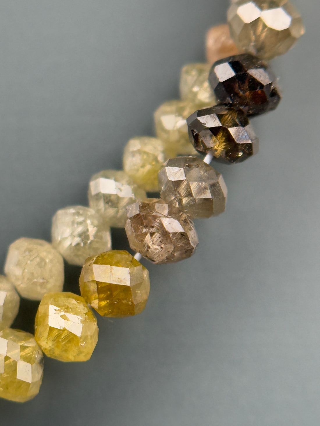 3 MM Round Beads Rose Cut Mix Natural Polished Diamond