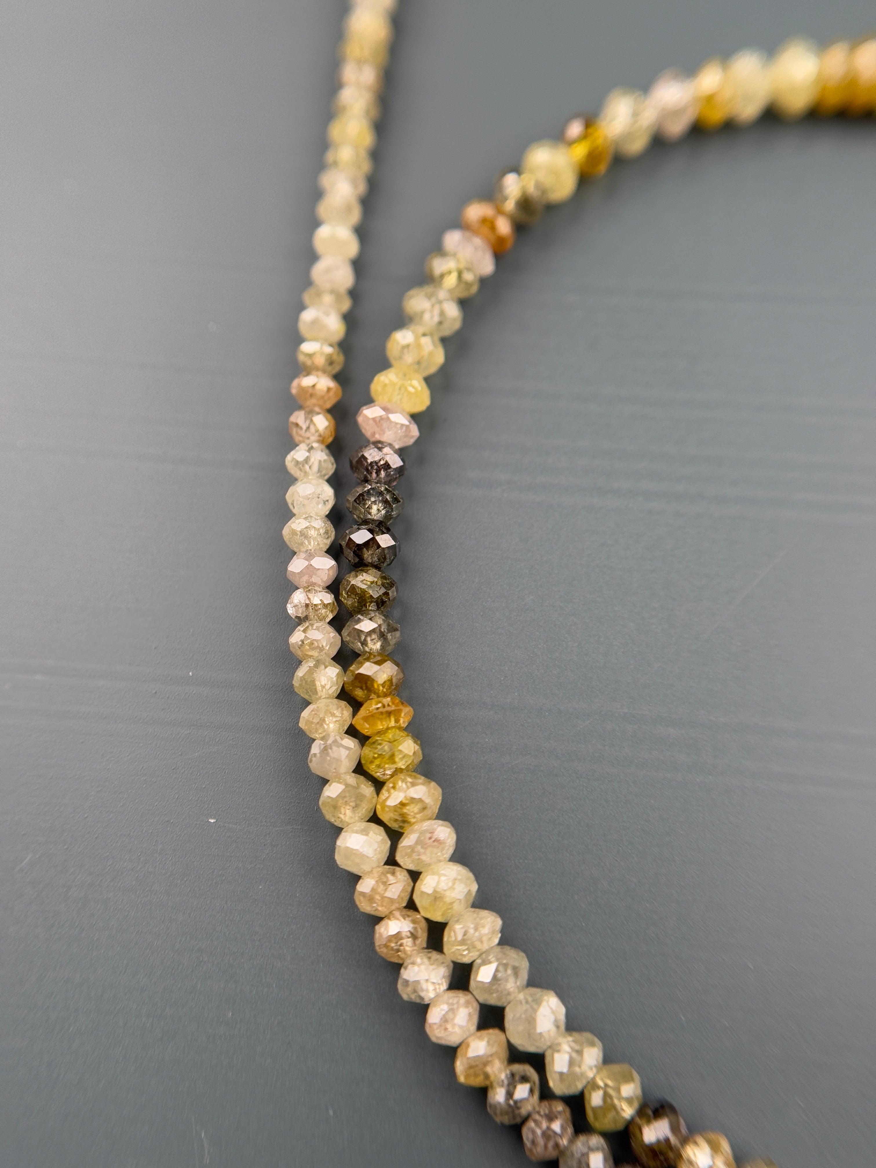3 MM Round Beads Rose Cut Mix Natural Polished Diamond