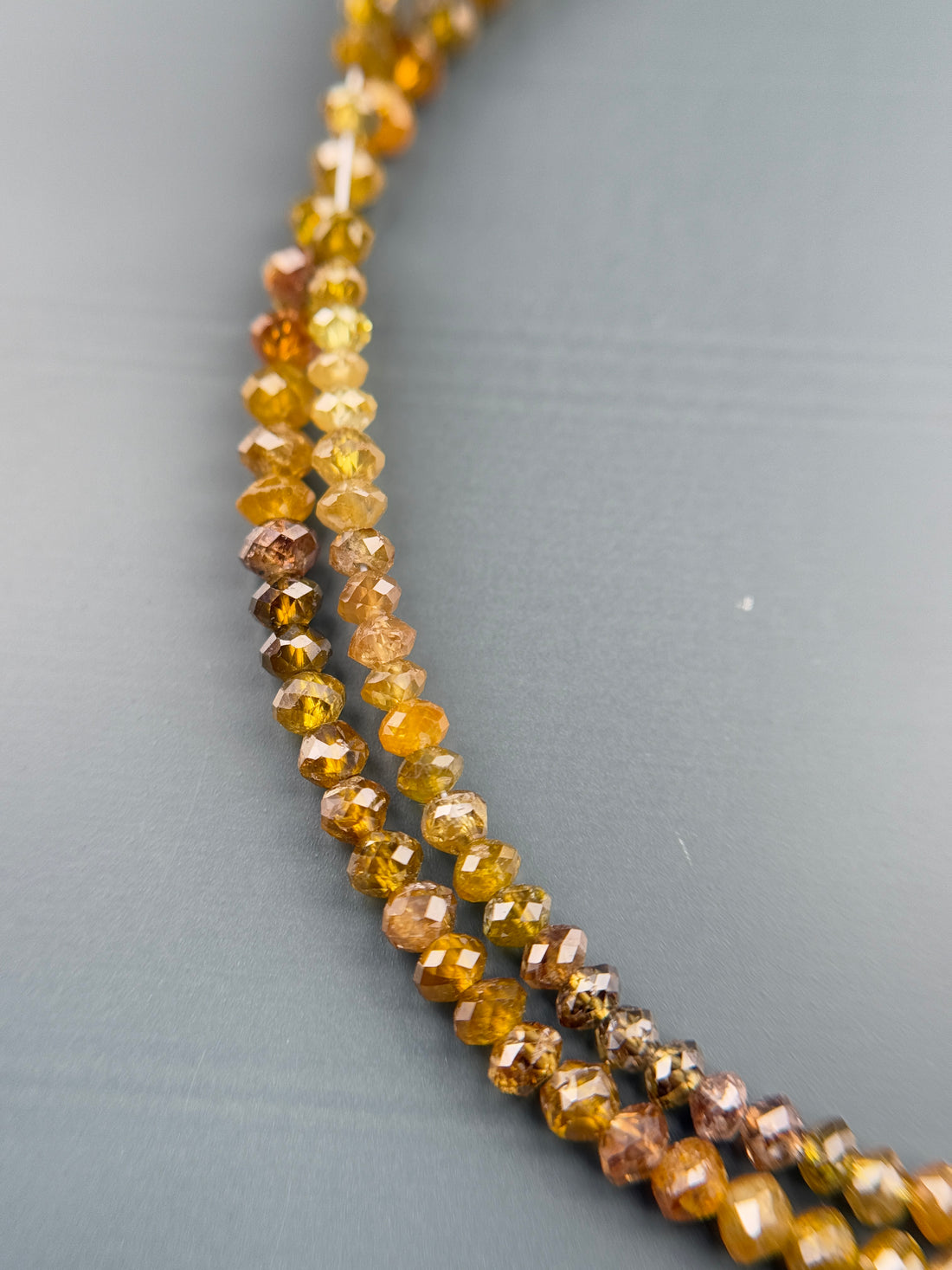 2.5 MM Round Beads Rose Cut Yellow Brown Natural Polished Diamond