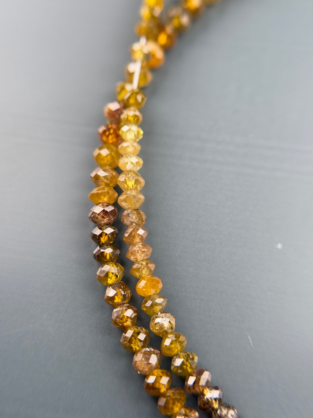 2.5 MM Round Beads Rose Cut Yellow Brown Natural Polished Diamond