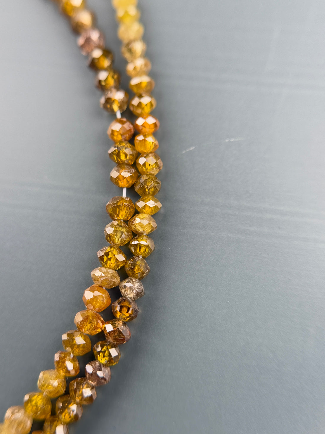 2.5 MM Round Beads Rose Cut Yellow Brown Natural Polished Diamond