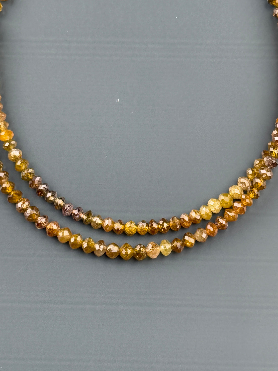 2.5 MM Round Beads Rose Cut Yellow Brown Natural Polished Diamond