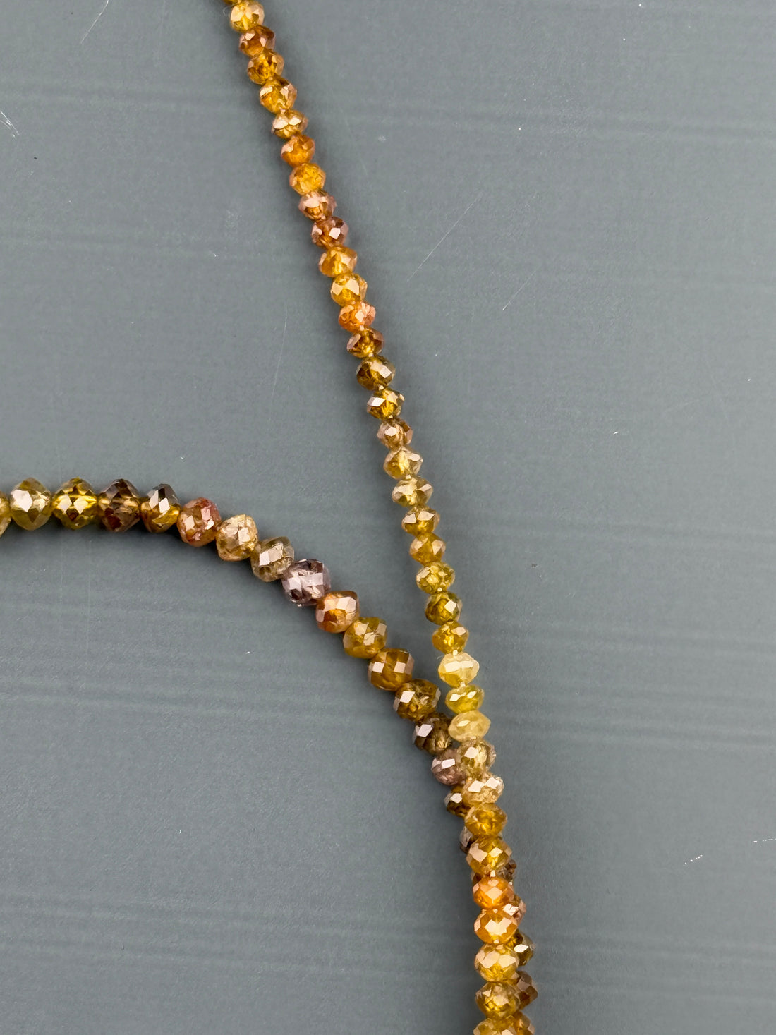 2.5 MM Round Beads Rose Cut Yellow Brown Natural Polished Diamond