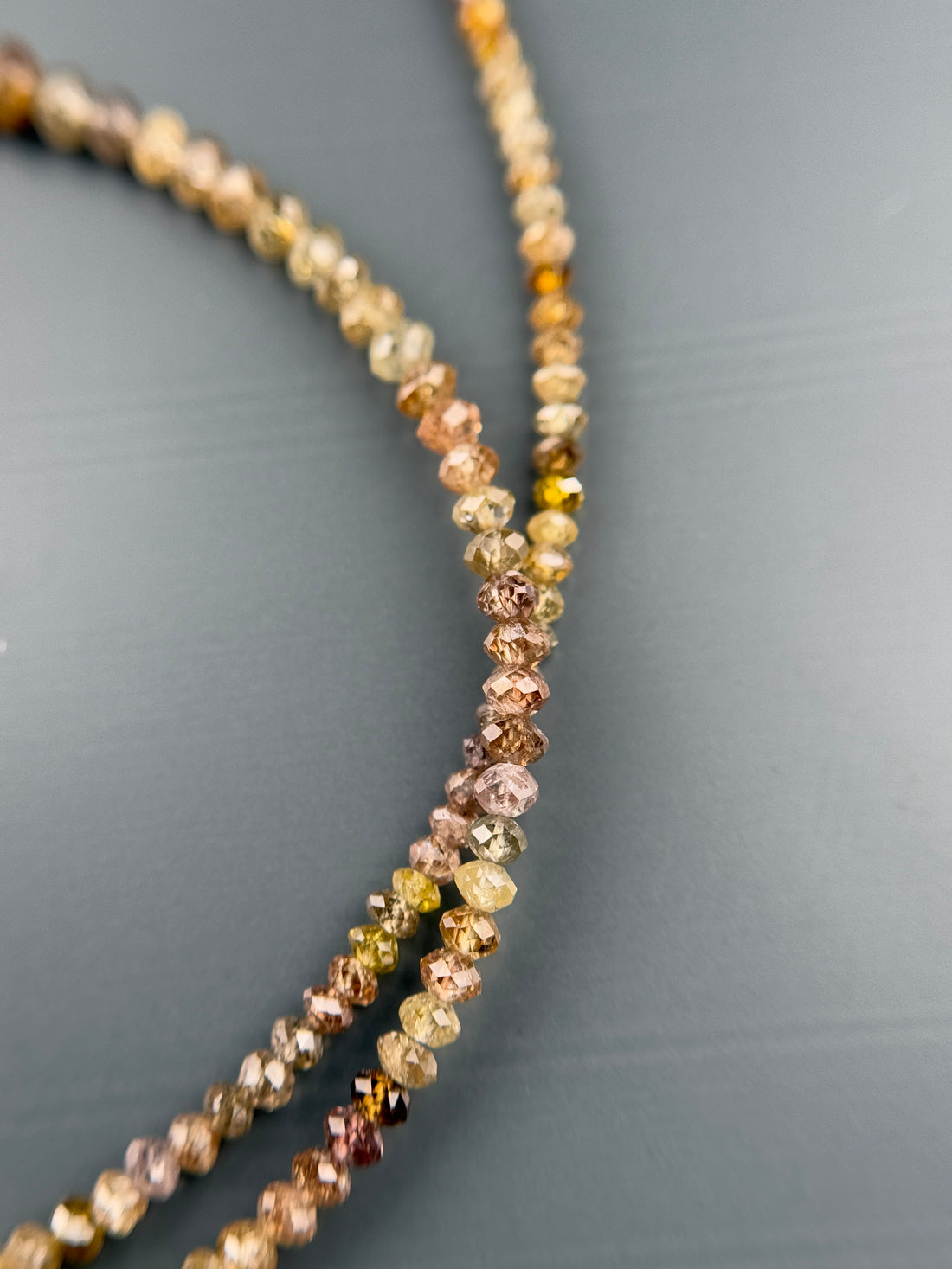 2.5 MM Round Beads Rose Cut Mix Natural Fancy Diamond