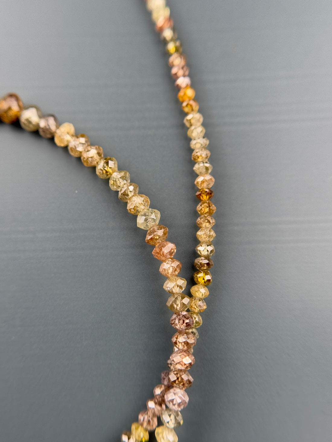2.5 MM Round Beads Rose Cut Mix Natural Fancy Diamond