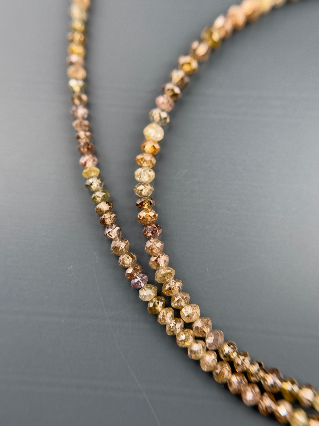 2.5 MM Round Beads Rose Cut Mix Natural Fancy Diamond