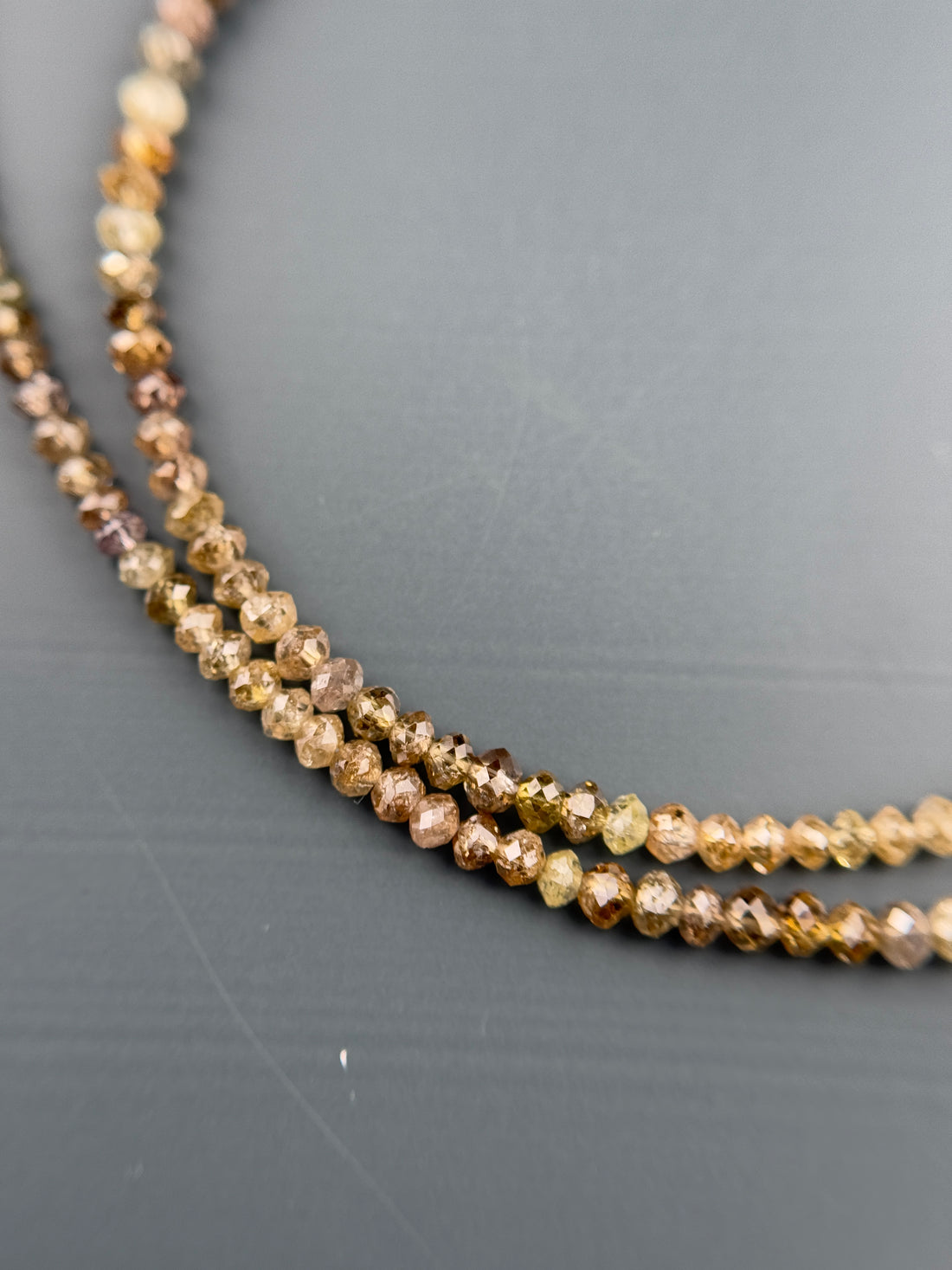 2.5 MM Round Beads Rose Cut Mix Natural Fancy Diamond