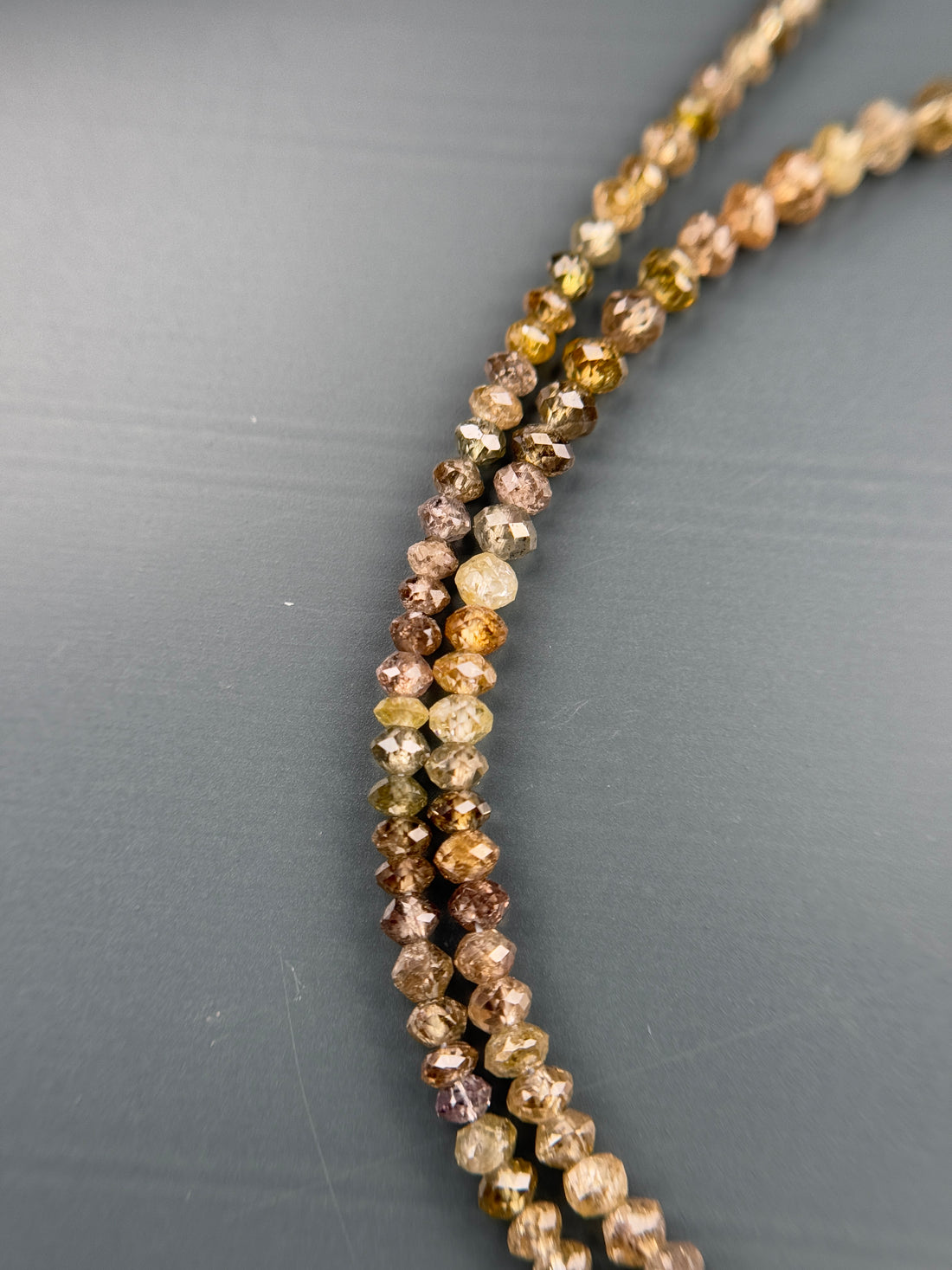 2.5 MM Round Beads Rose Cut Mix Natural Fancy Diamond