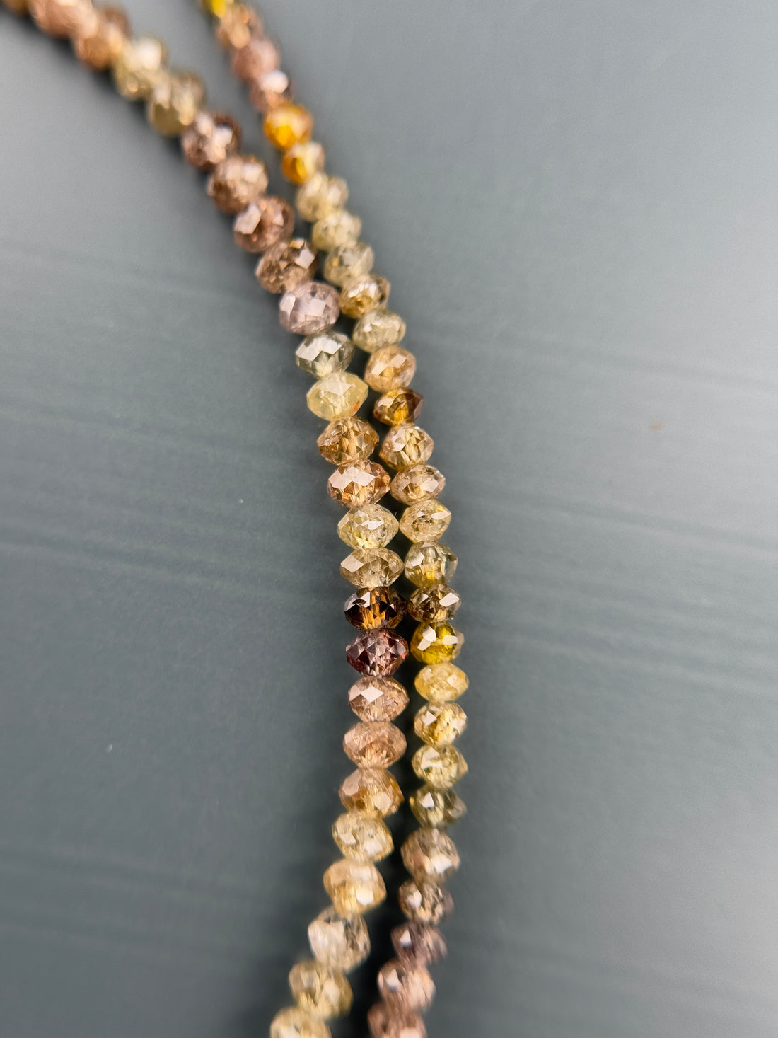 2.5 MM Round Beads Rose Cut Mix Natural Fancy Diamond