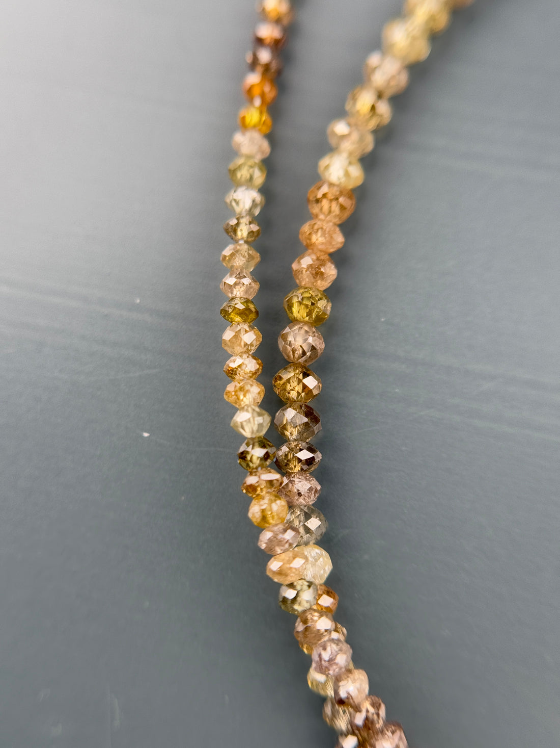 2.5 MM Round Beads Rose Cut Mix Natural Fancy Diamond