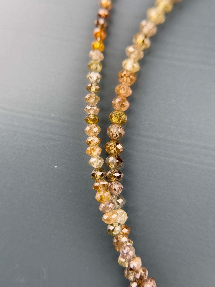 2.5 MM Round Beads Rose Cut Mix Natural Fancy Diamond